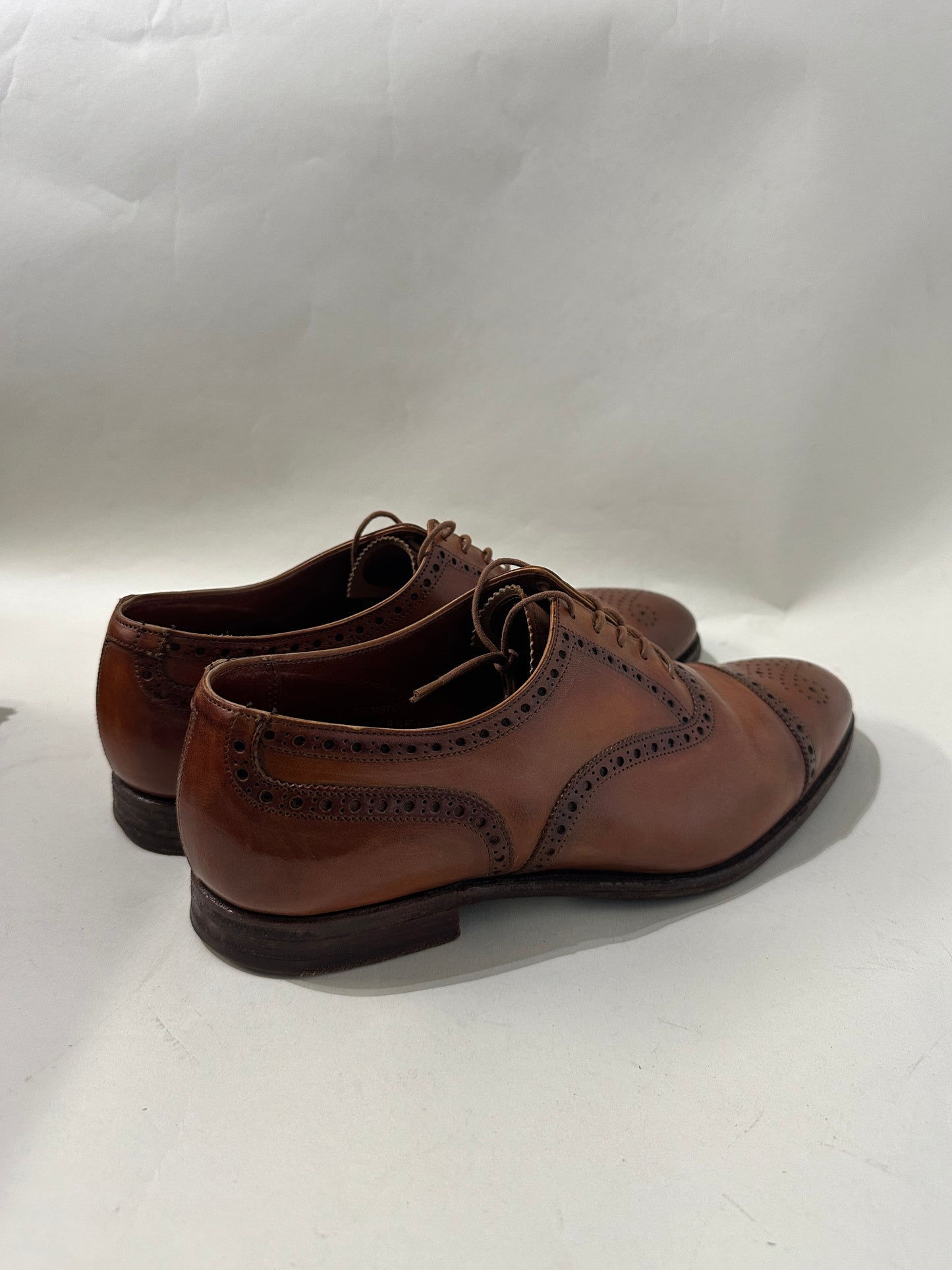 Crockett & Jones Dark Brown Leather Savile Monk Strap Shoes 9.5 M / 11 W