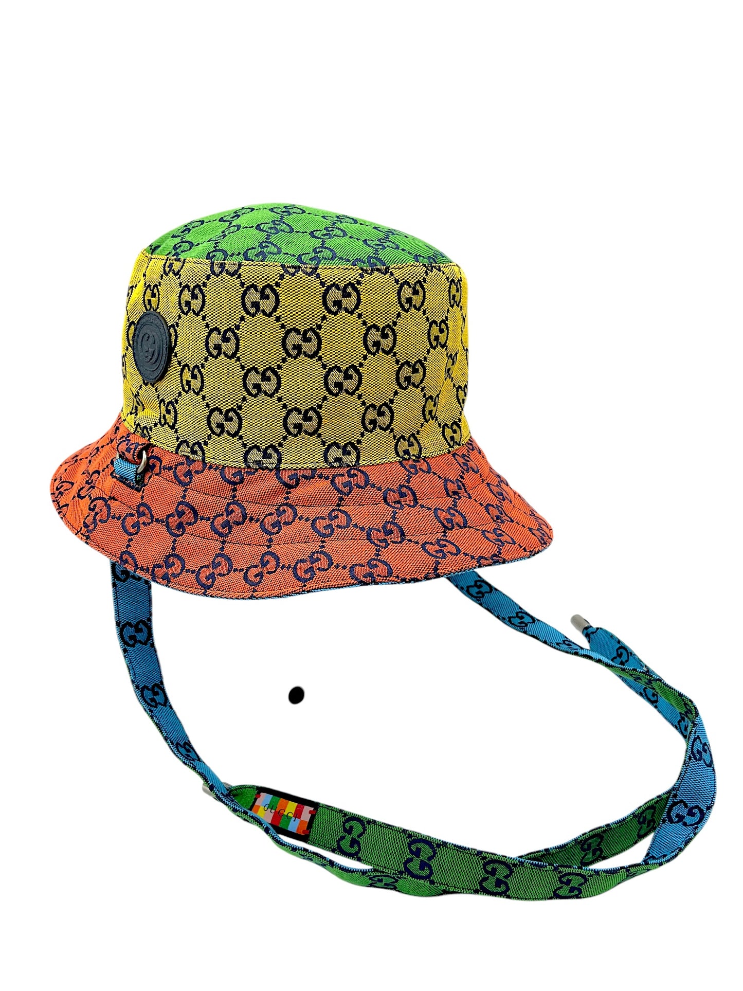 Gucci Multicolour Reversible Monogram Heavy Cotton Bucket Hat