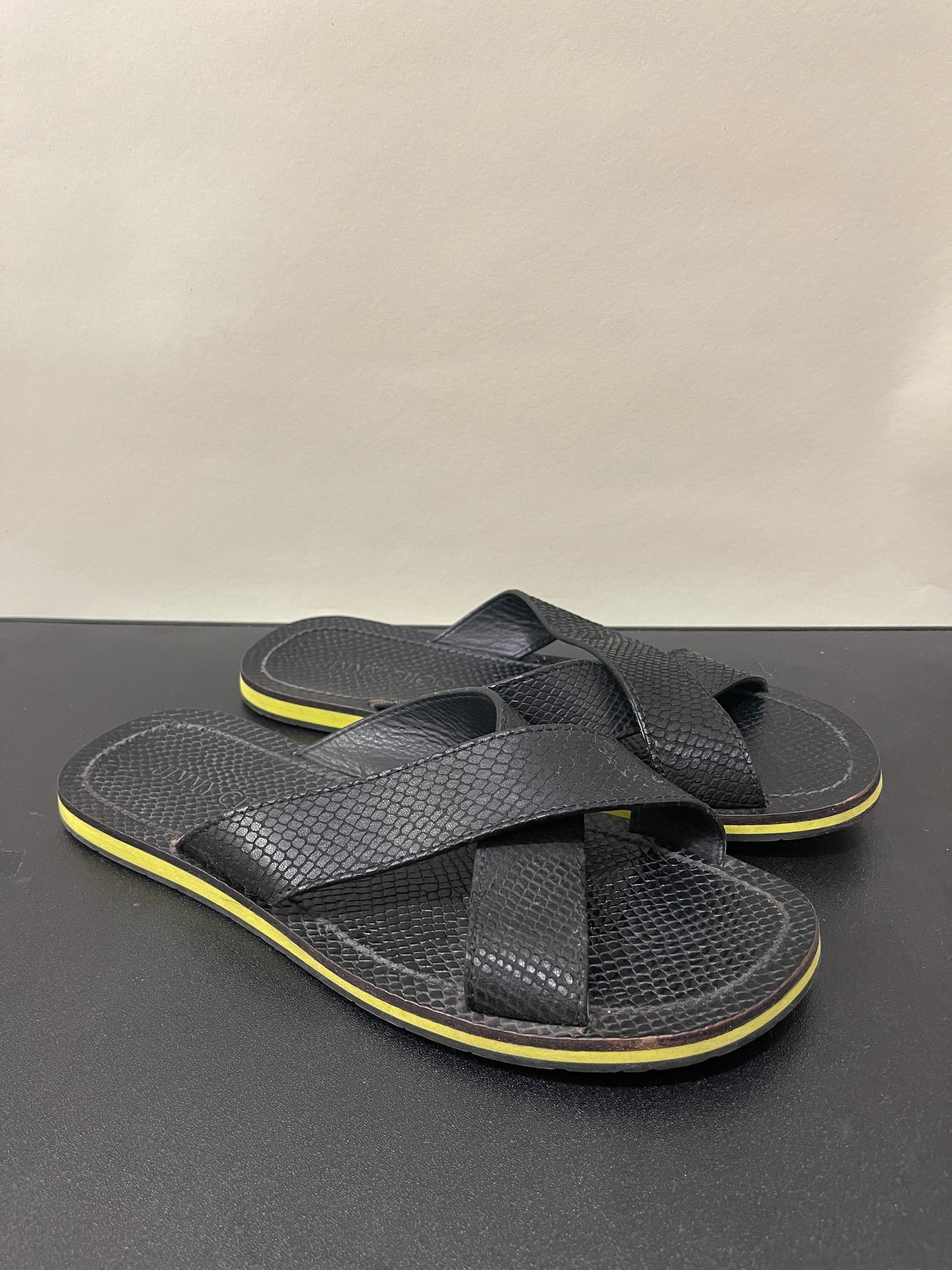 Jimmy Choo Black & Yellow Sandal