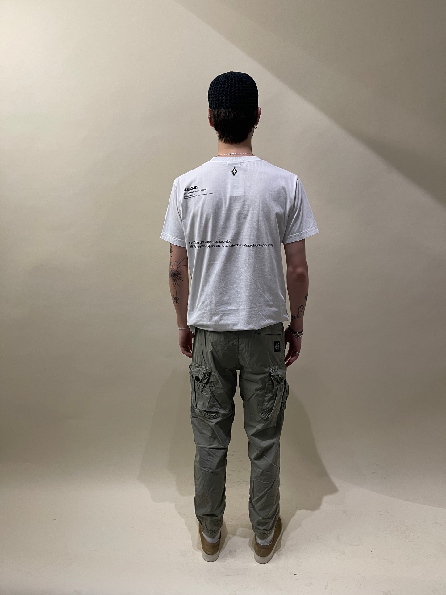 Stone Island Pale Green Lightweight Cotton Cargo Joggers 30