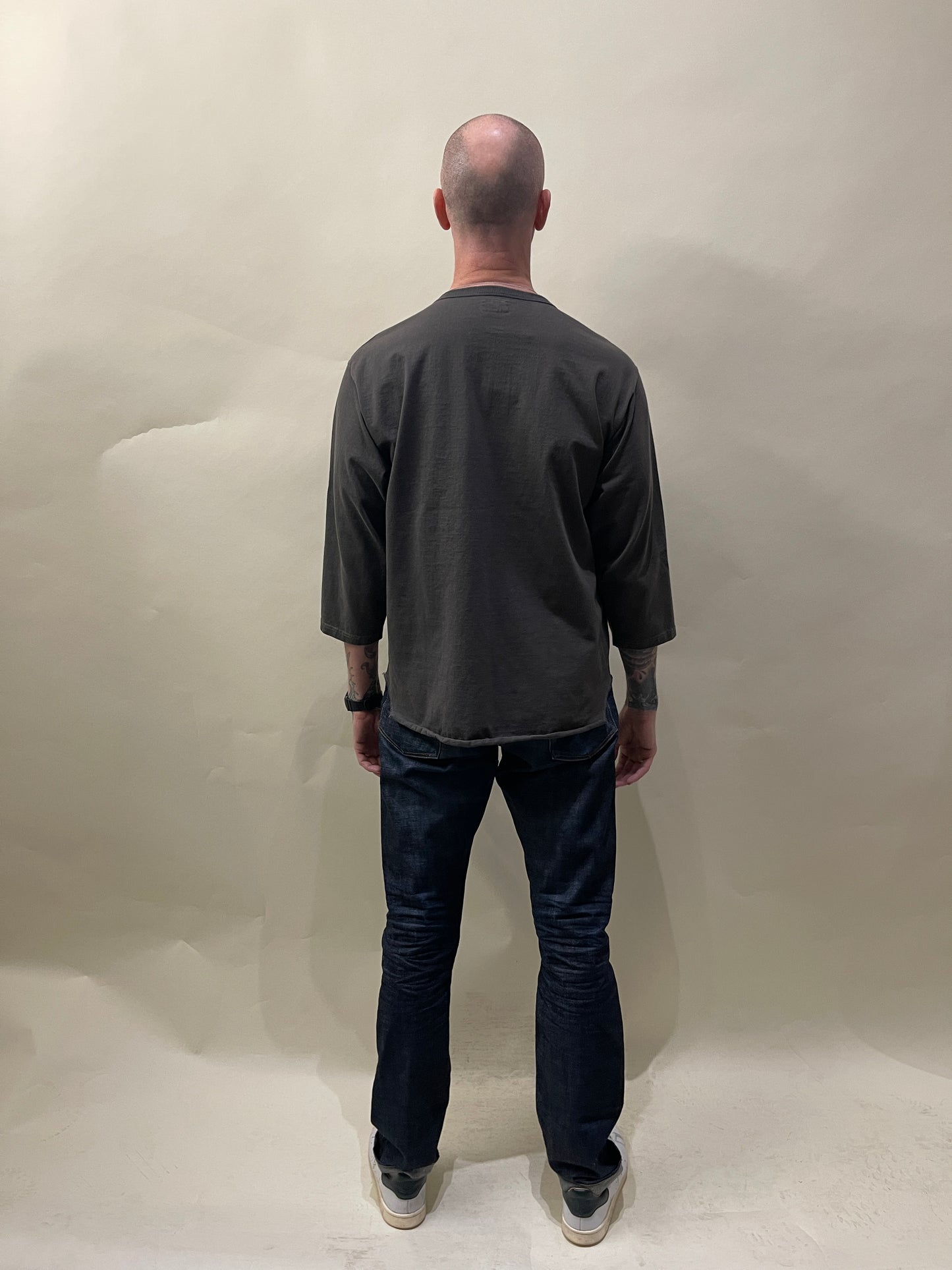 The Real McCoy's Brown / Black Heavy Cotton Baseball T-Shirt 42