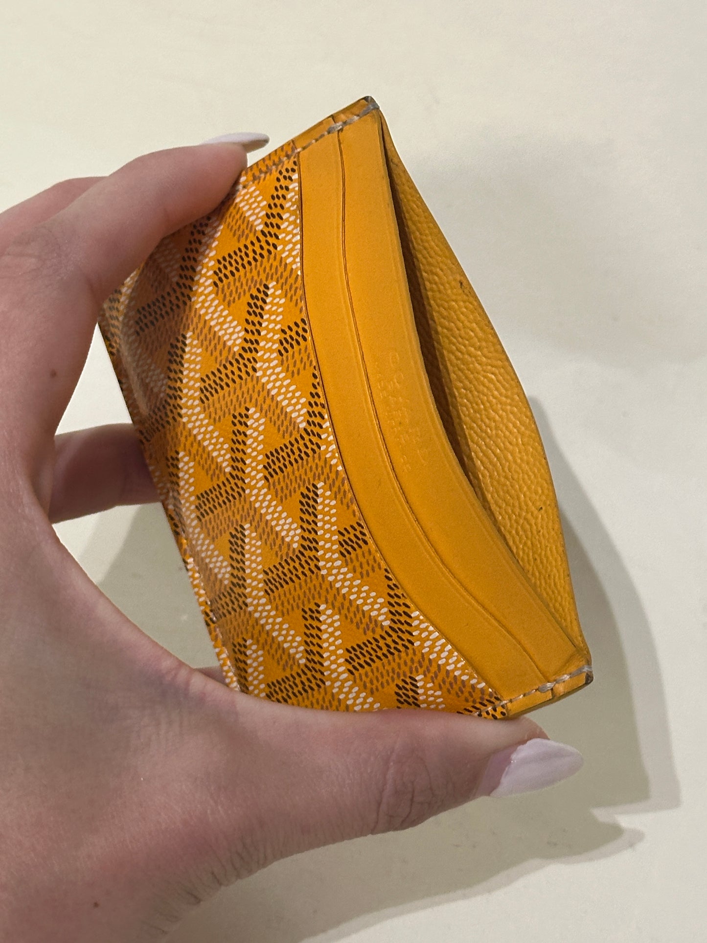 Goyard Yellow Monogram Saint Sulpice Cardholder