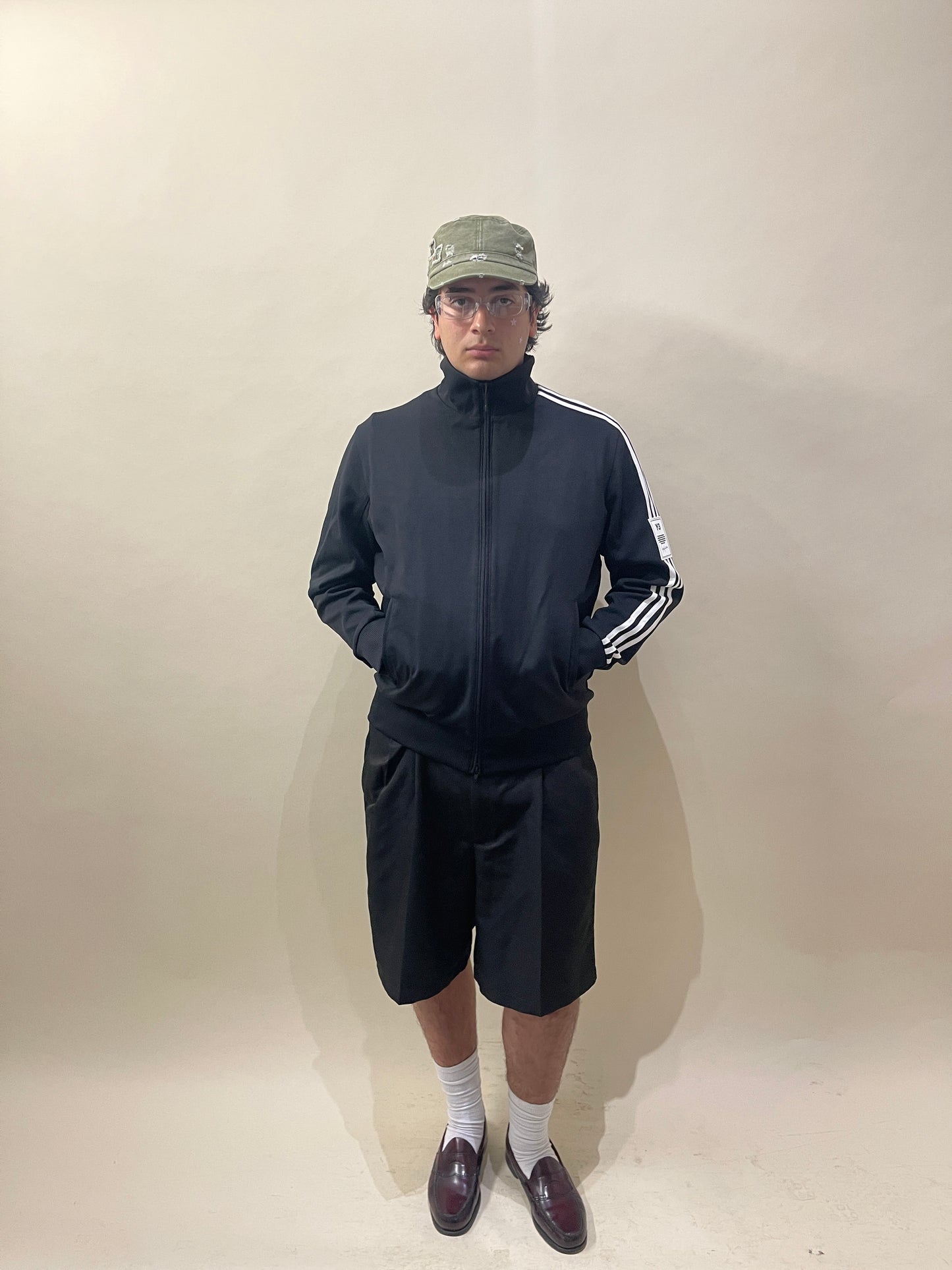 Y-3 Black Striped Sleeve Track Jacket Extra Large - XL