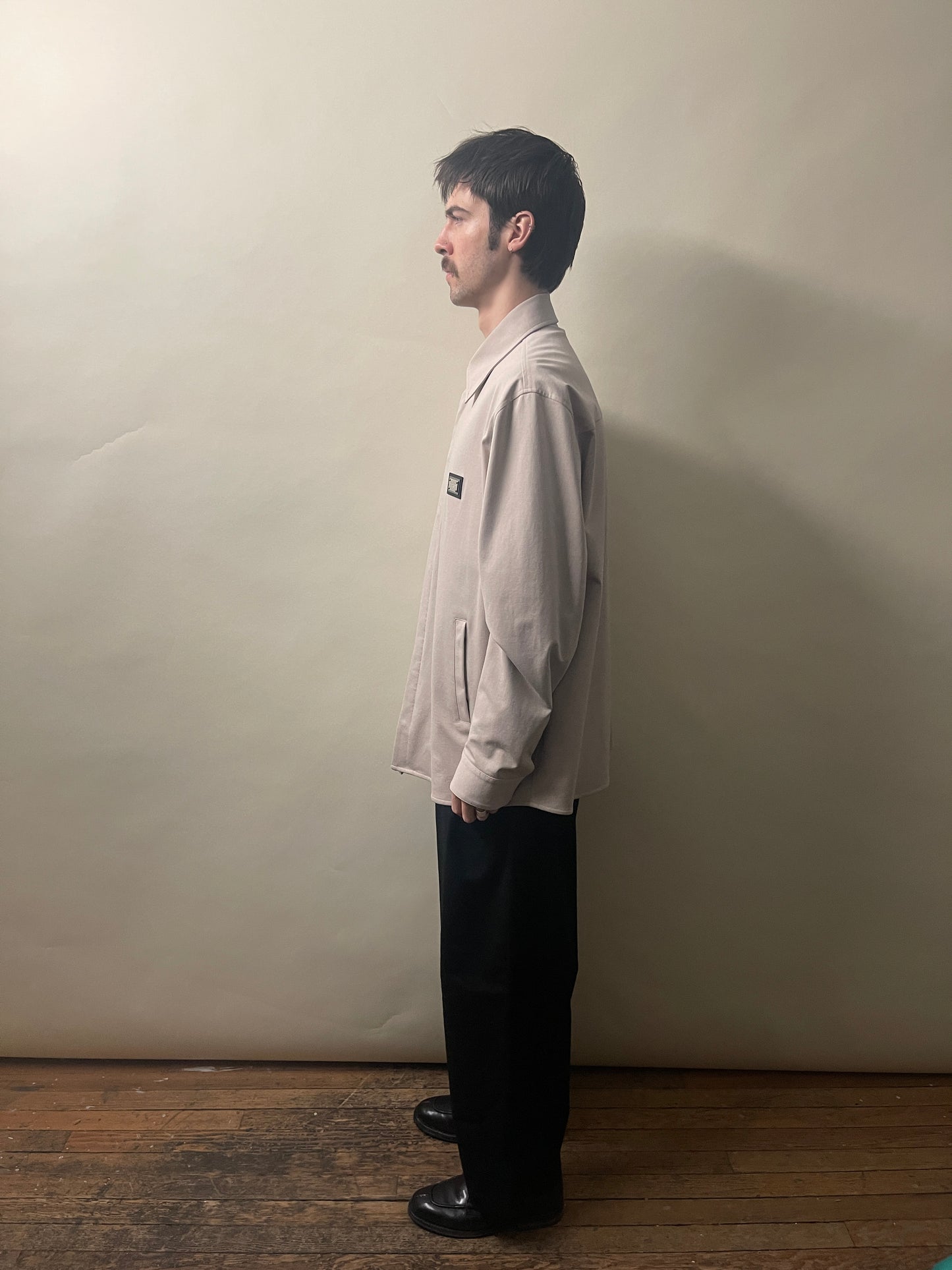 Dolce & Gabbana Beige Cotton Blend Lined Travel Overshirt 42