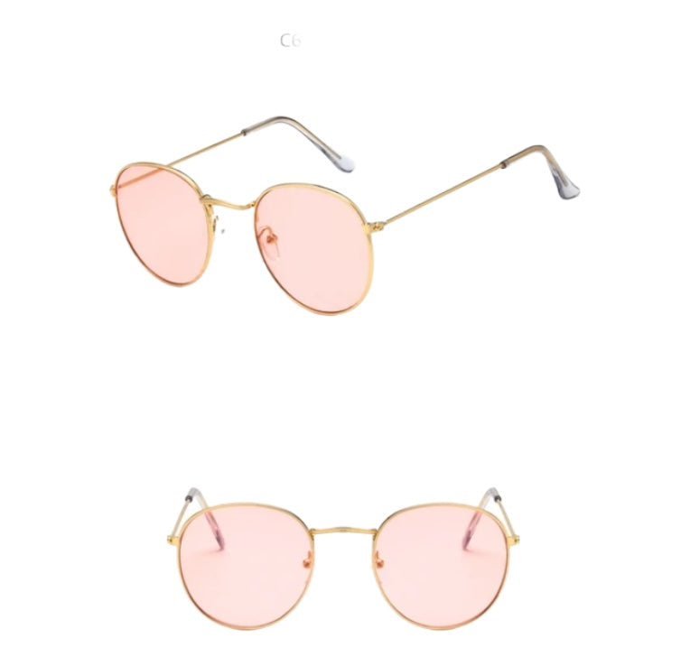 Wire Frame Circular Lens Sunglasses