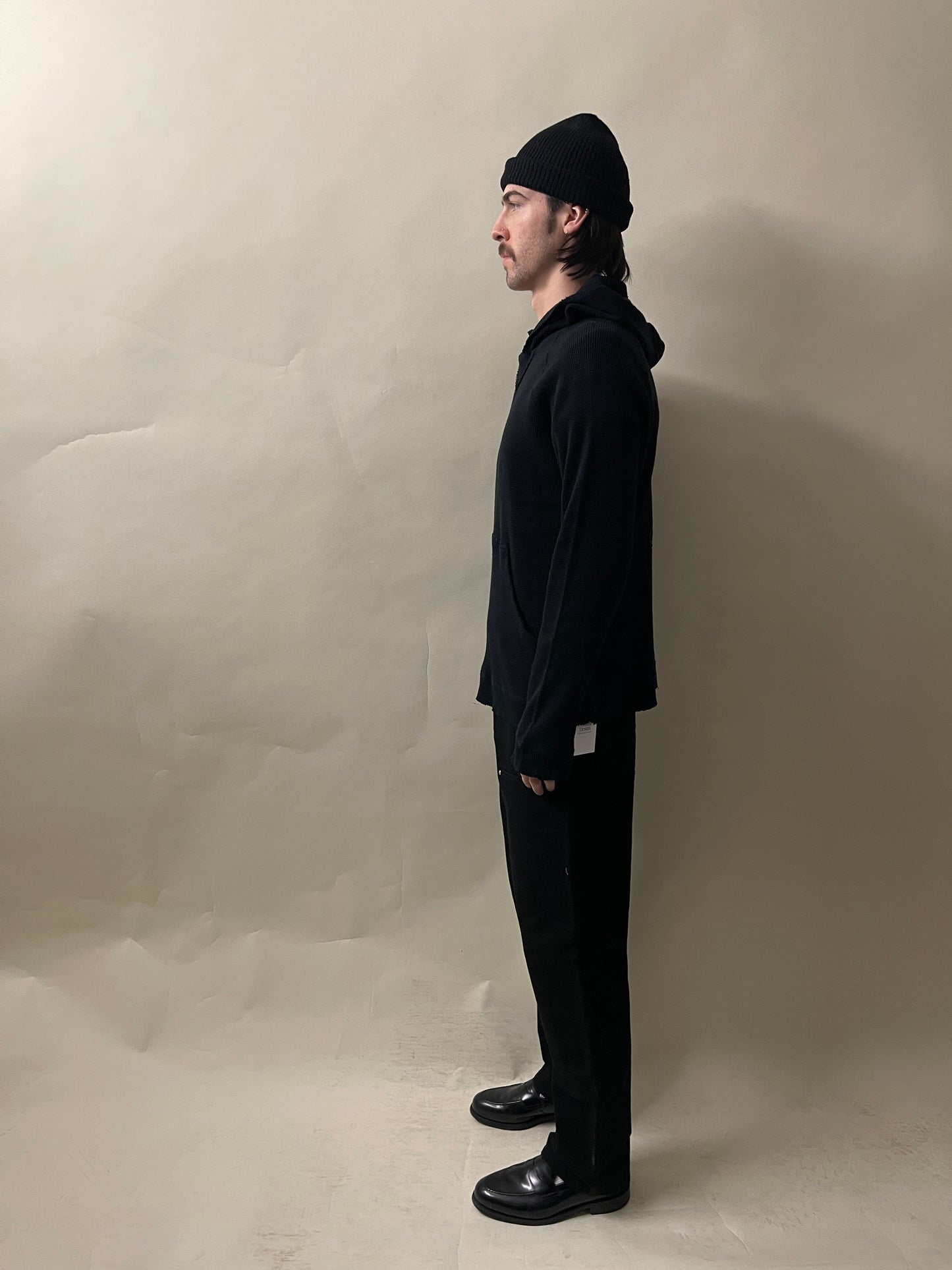 Chrome Hearts Black Cotton Thermal Horseshoe Hoodie Medium - M