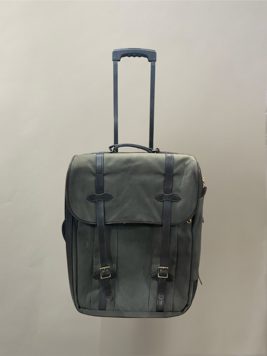Filson Otter Green Rugged Twill 2 Wheel Suitcase