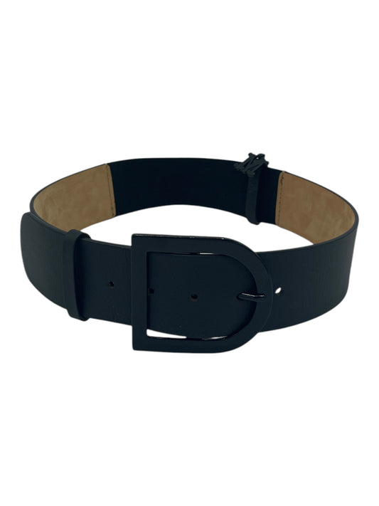 MaxMara Black Leather Elasticated Belt Small - S