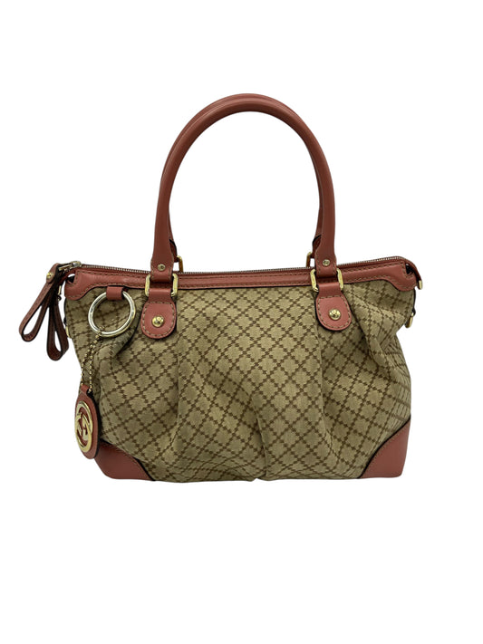 Gucci Beige & Pink Sukey Two Way Shoulder Bag