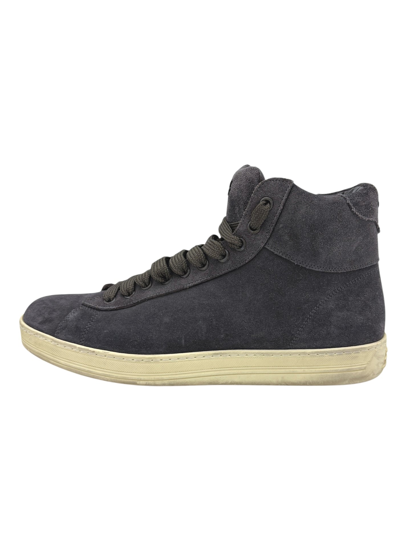 Tom Ford Dark Grey Suede High Top Russell Sneakers 9.5 M / 11 W