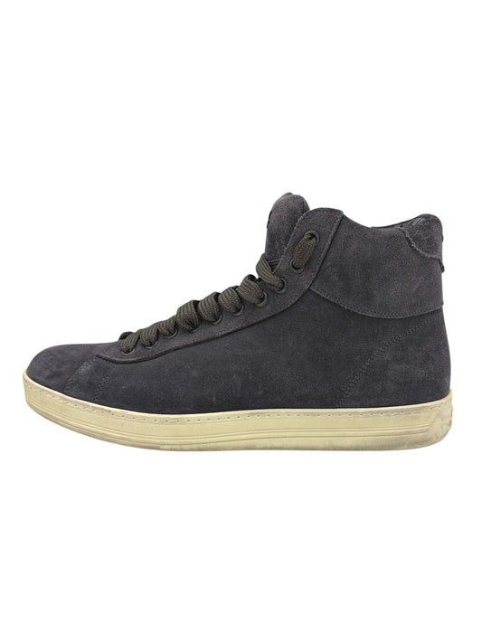 Tom Ford Dark Grey Suede High Top Russell Sneakers 9.5 M / 11 W
