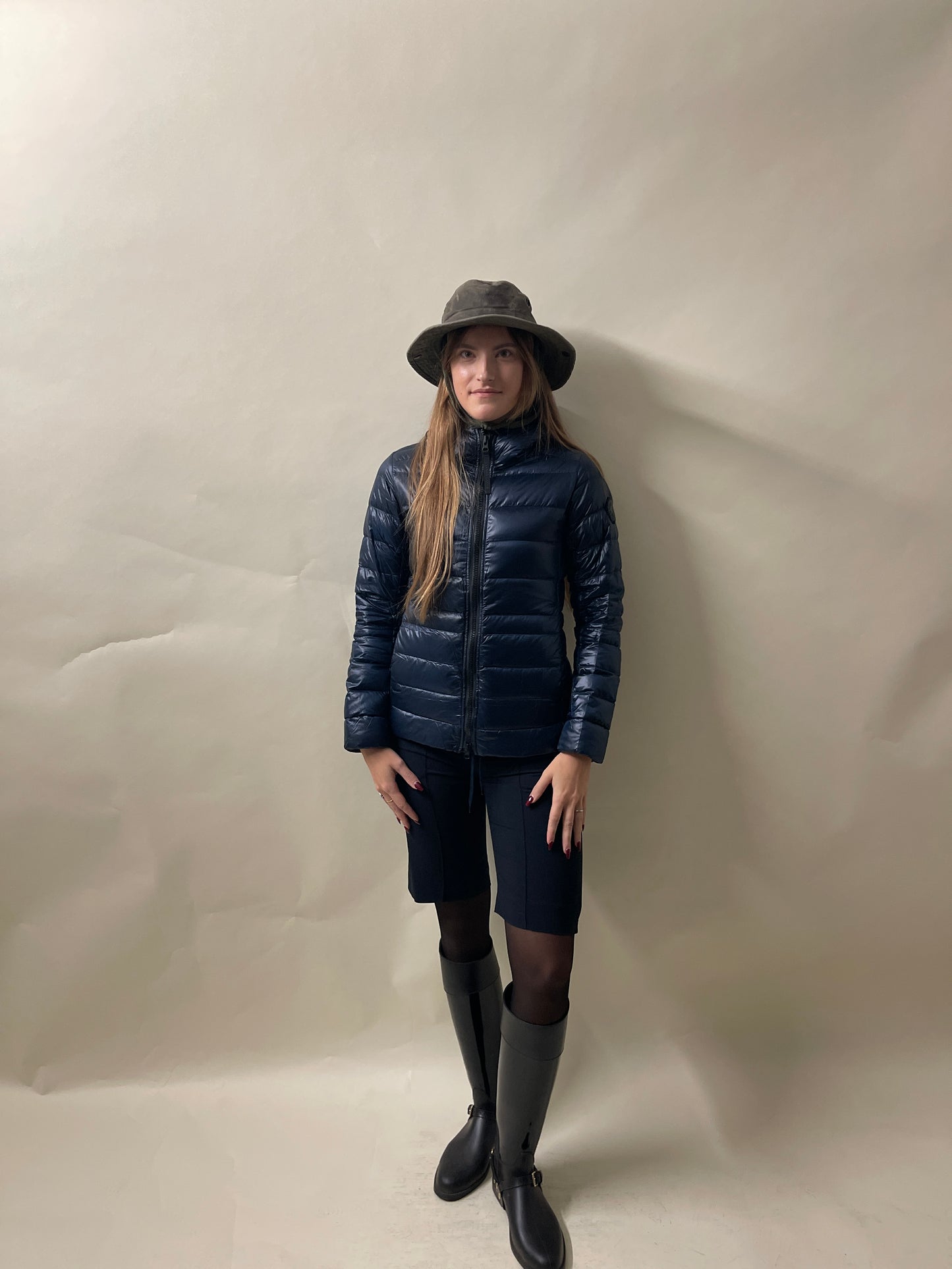 Canada Goose Black Label Navy Blue Cypress Hooded Jacket Small - S