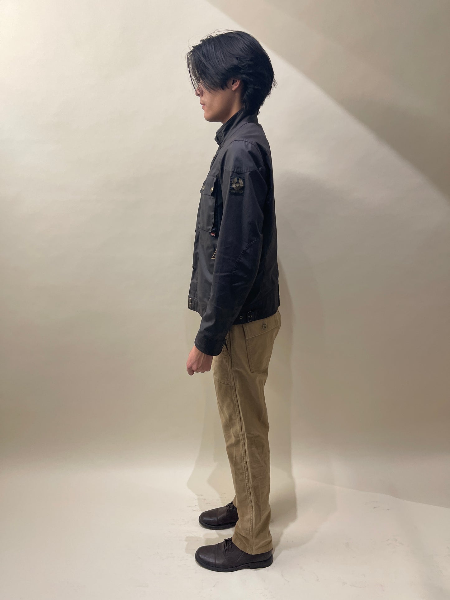 Belstaff Dark Brown Waxed Cotton Racemaster Jacket 40