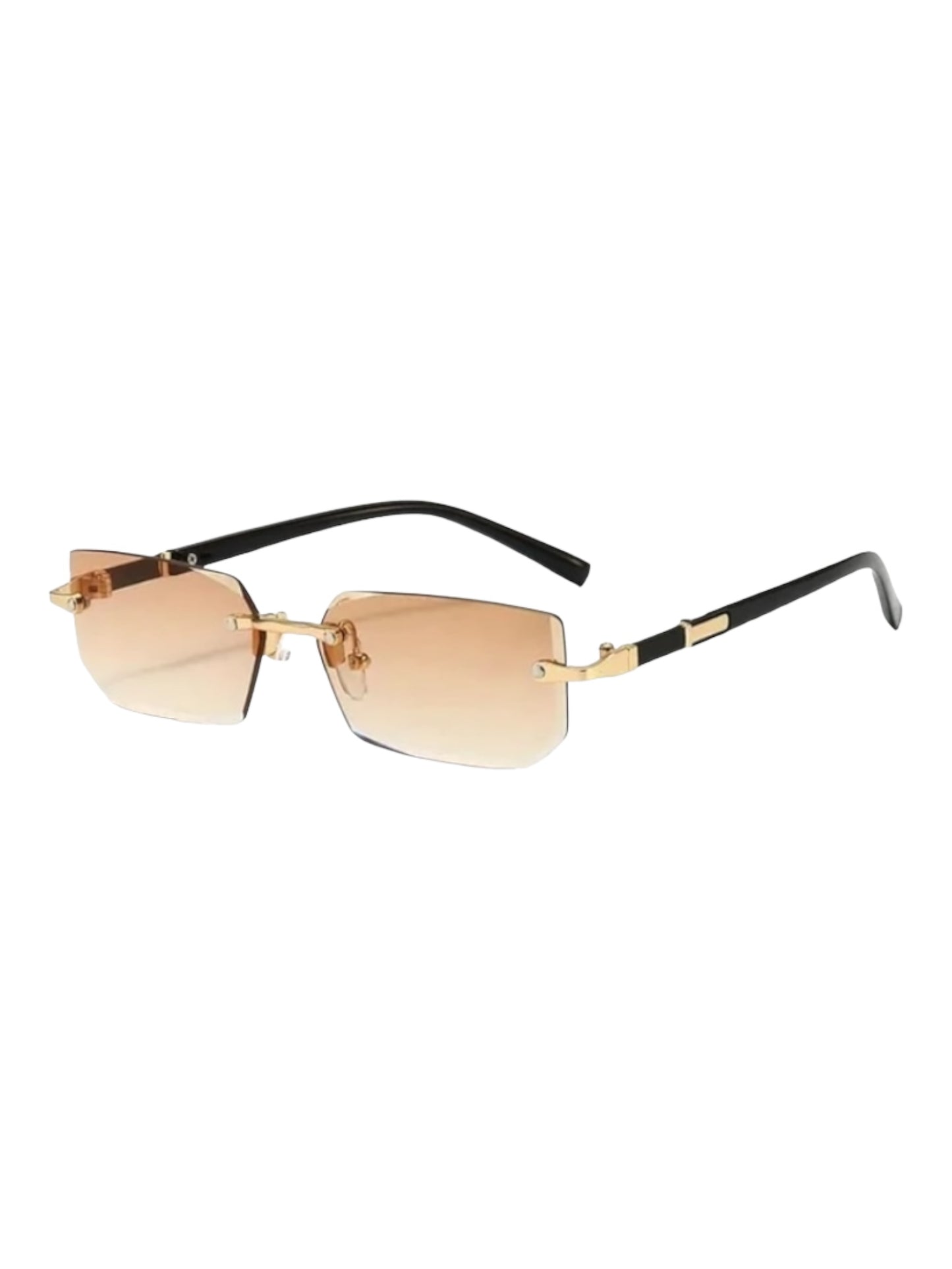 Rectangle Narrow Frameless Everyday Sunglasses