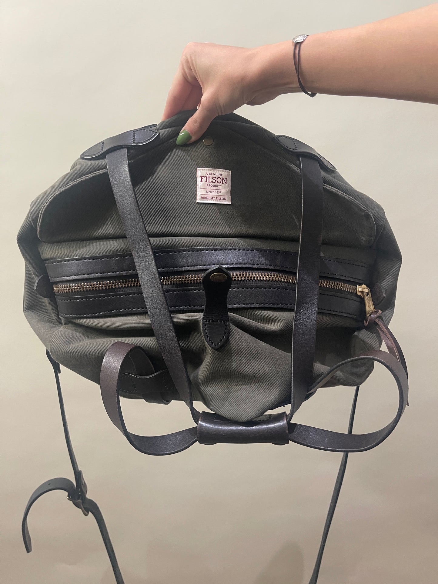 Filson Otter Green Rugged Twill Small Duffle