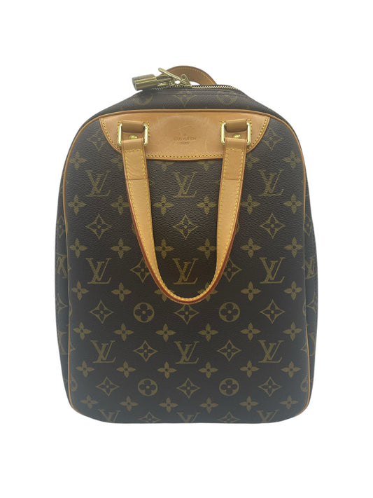 Louis Vuitton Brown Leather Monogram Excursion Shoe Bag