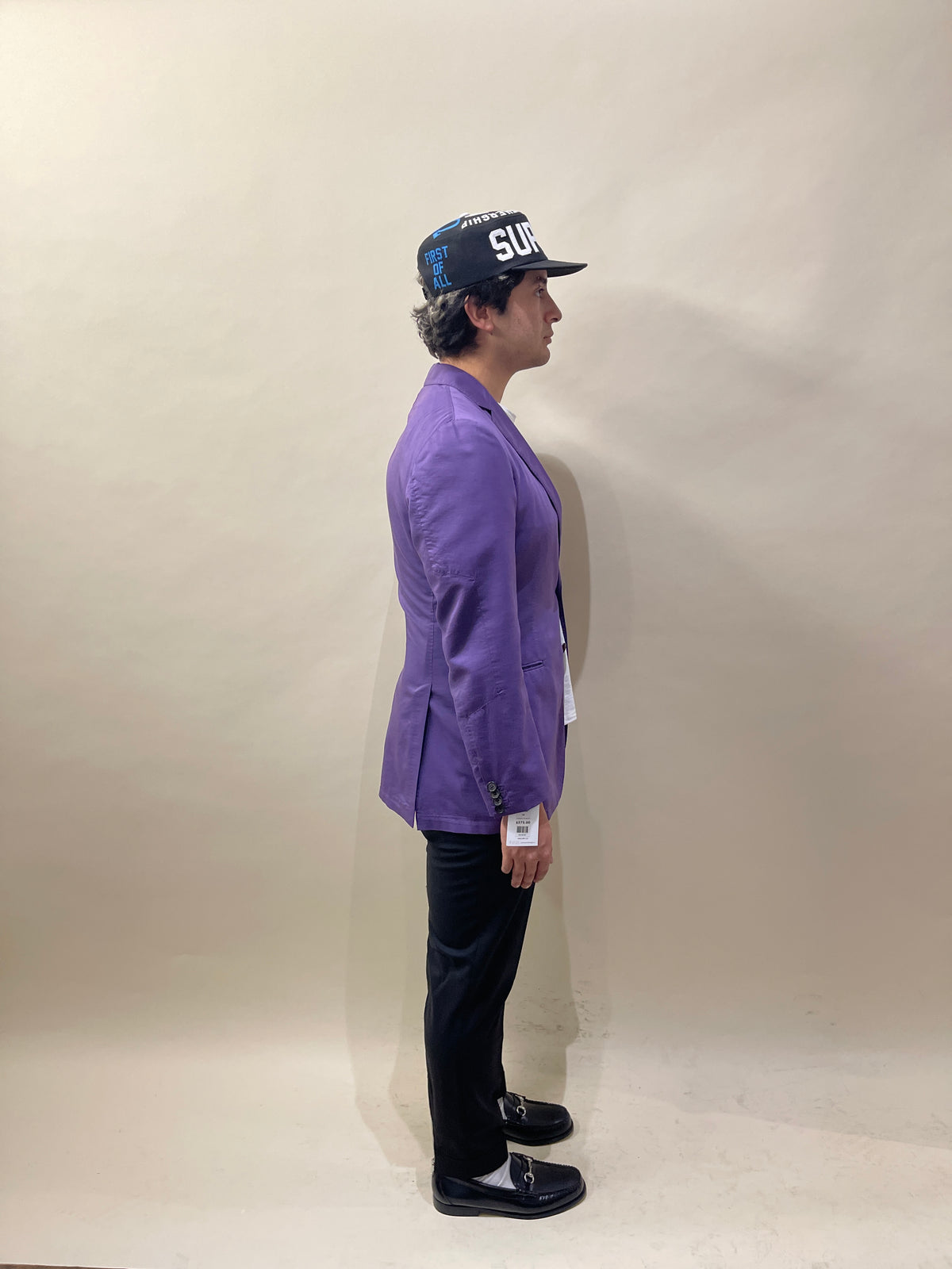 Etro Purple Cotton Silk Unlined Sport Coat 44