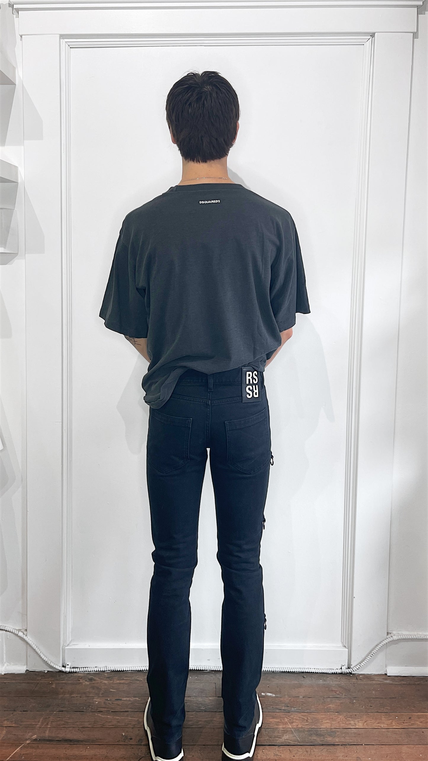 Raf Simons Black 4 Ring Slim Fit Jeans 30