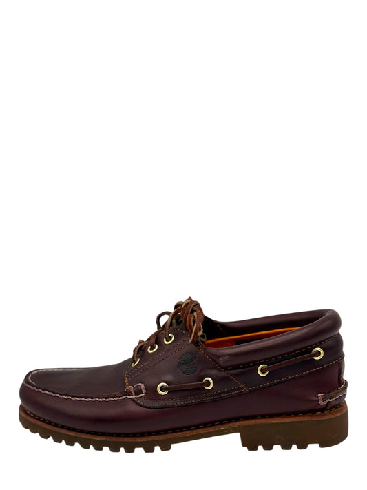 Timberland Burgundy 3-Eye Lug Sole Boat Shoes 9.5 M / 11 W