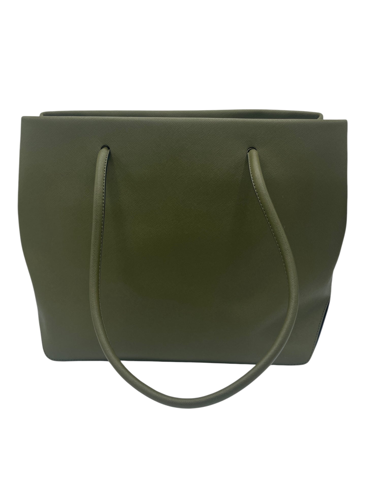 Marc Jacobs Olive Green Saffiano Leather Tote Bag