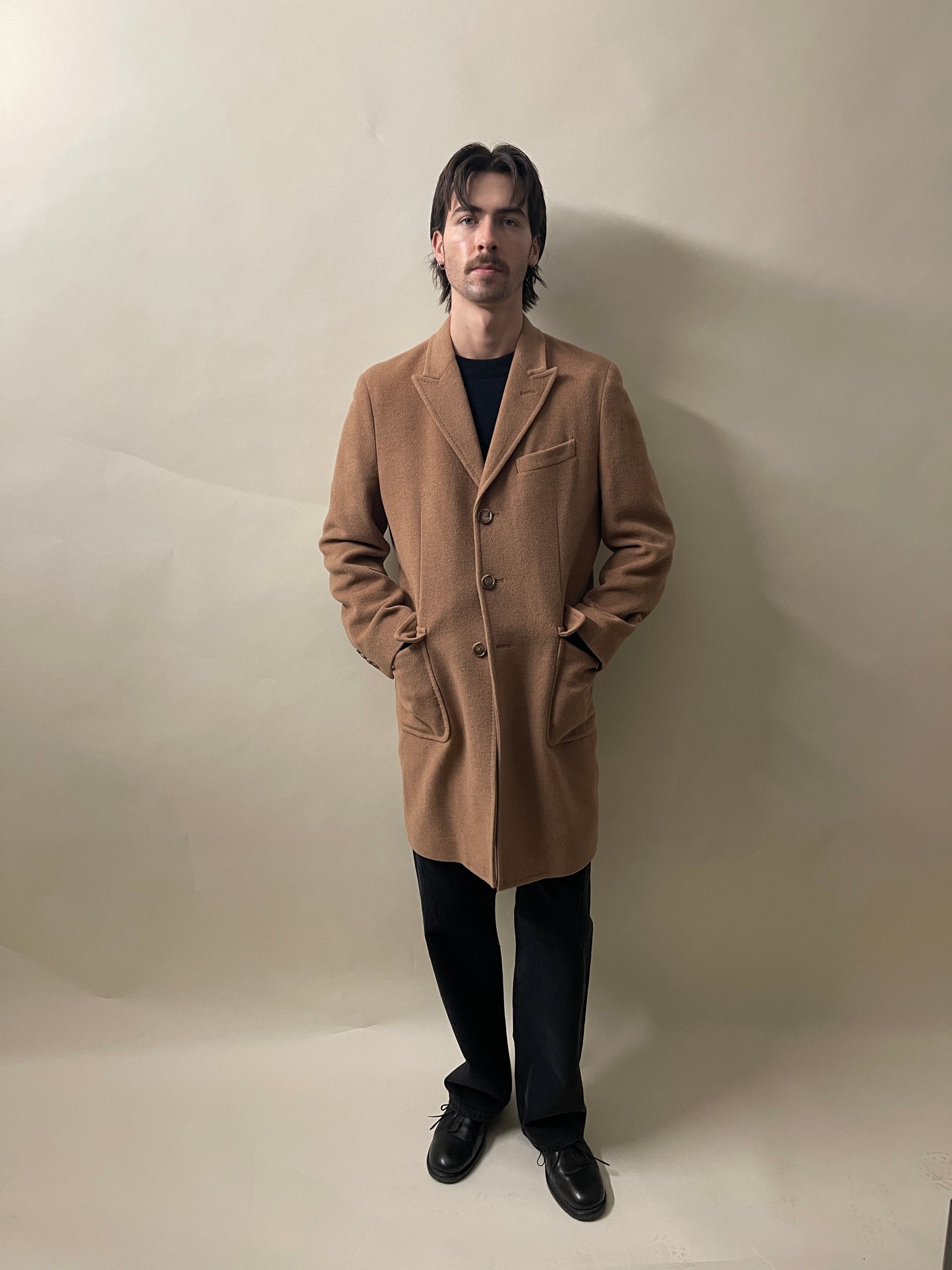 Brooks Brothers Caramel Camel Hair Overcoat 40S