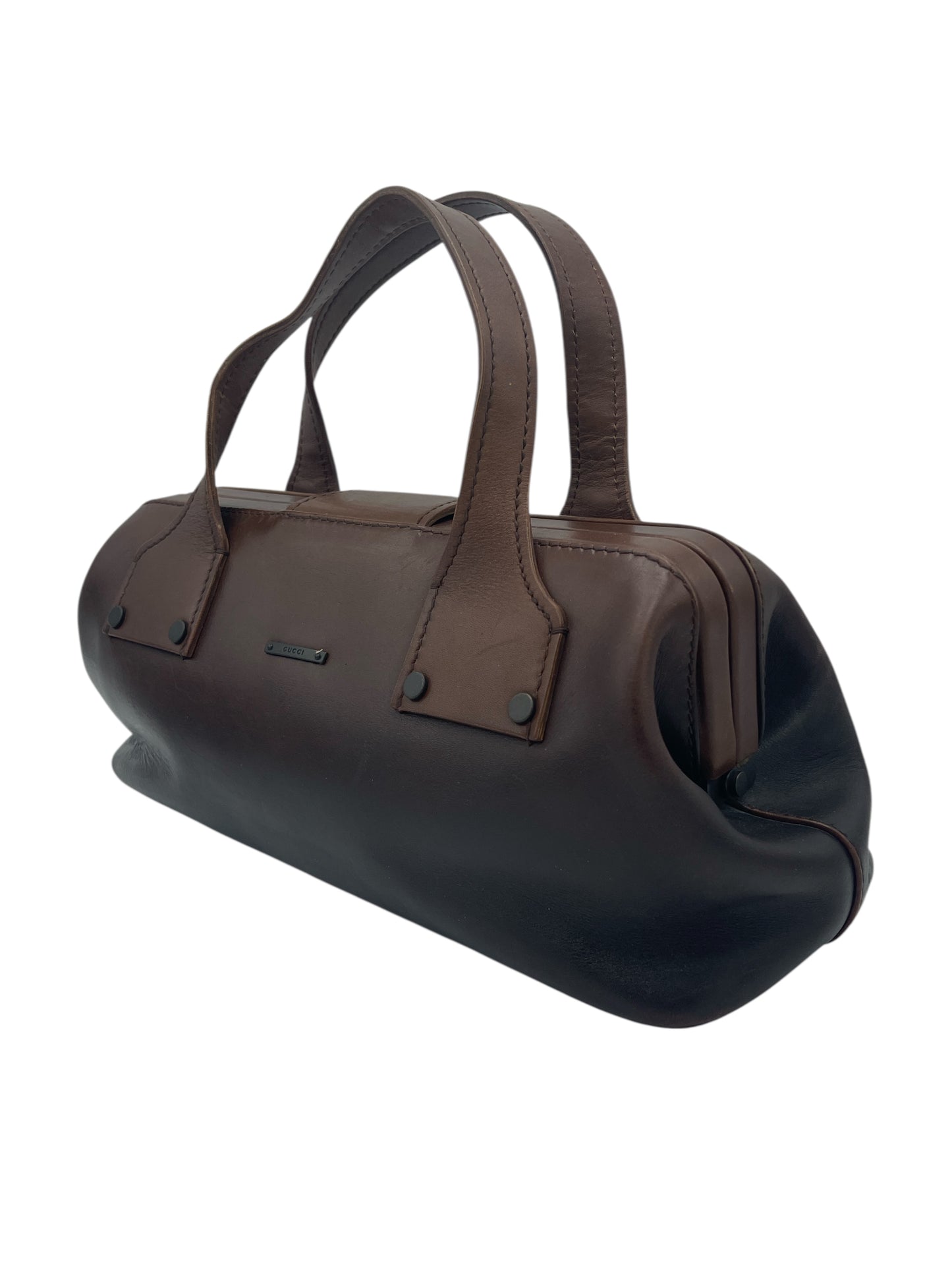 Gucci Gradient Brown Leather Doctor Bag