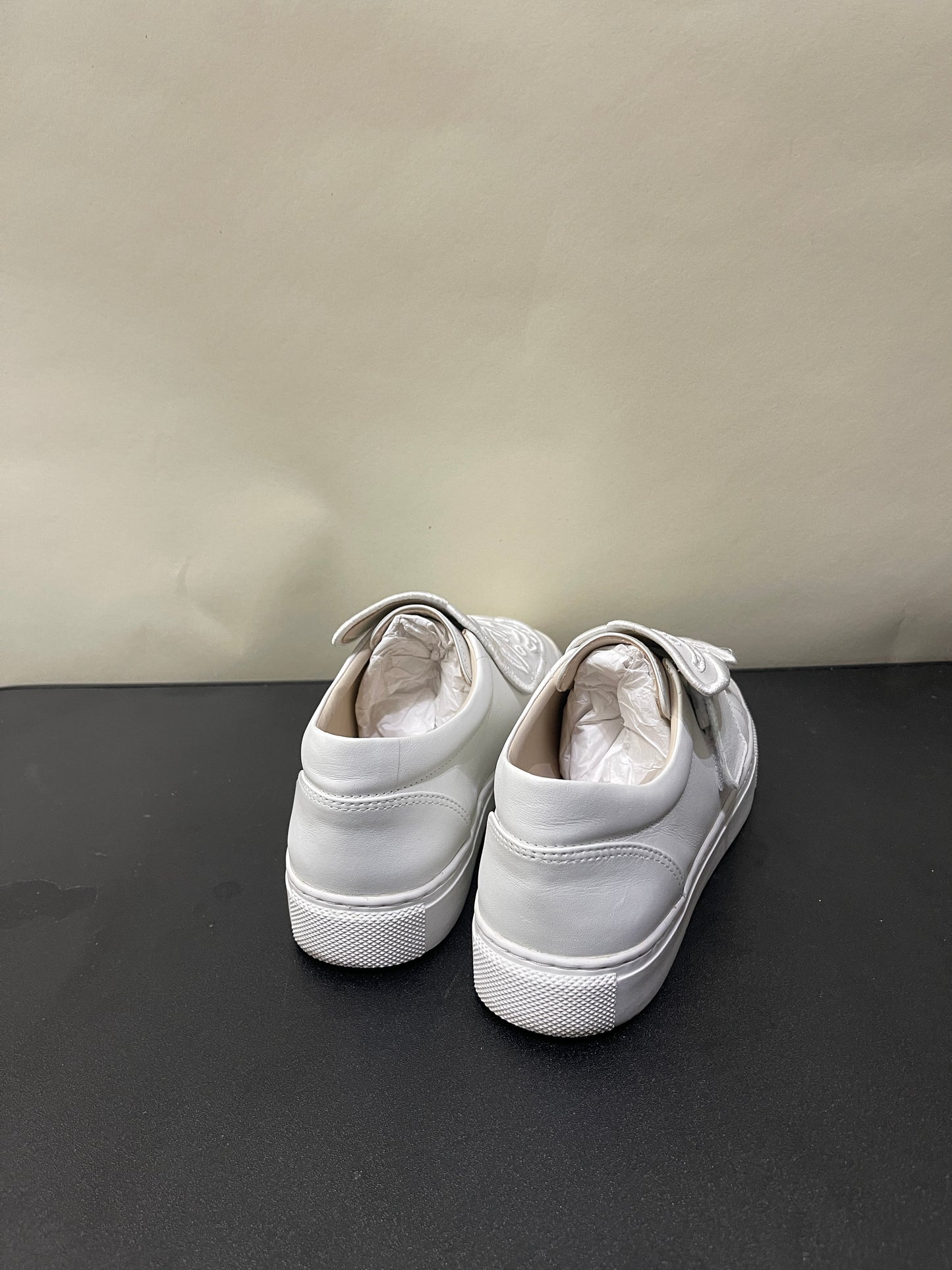 Sophia Webster White Leather Butterfly Sneakers 5.5 M / 7 W