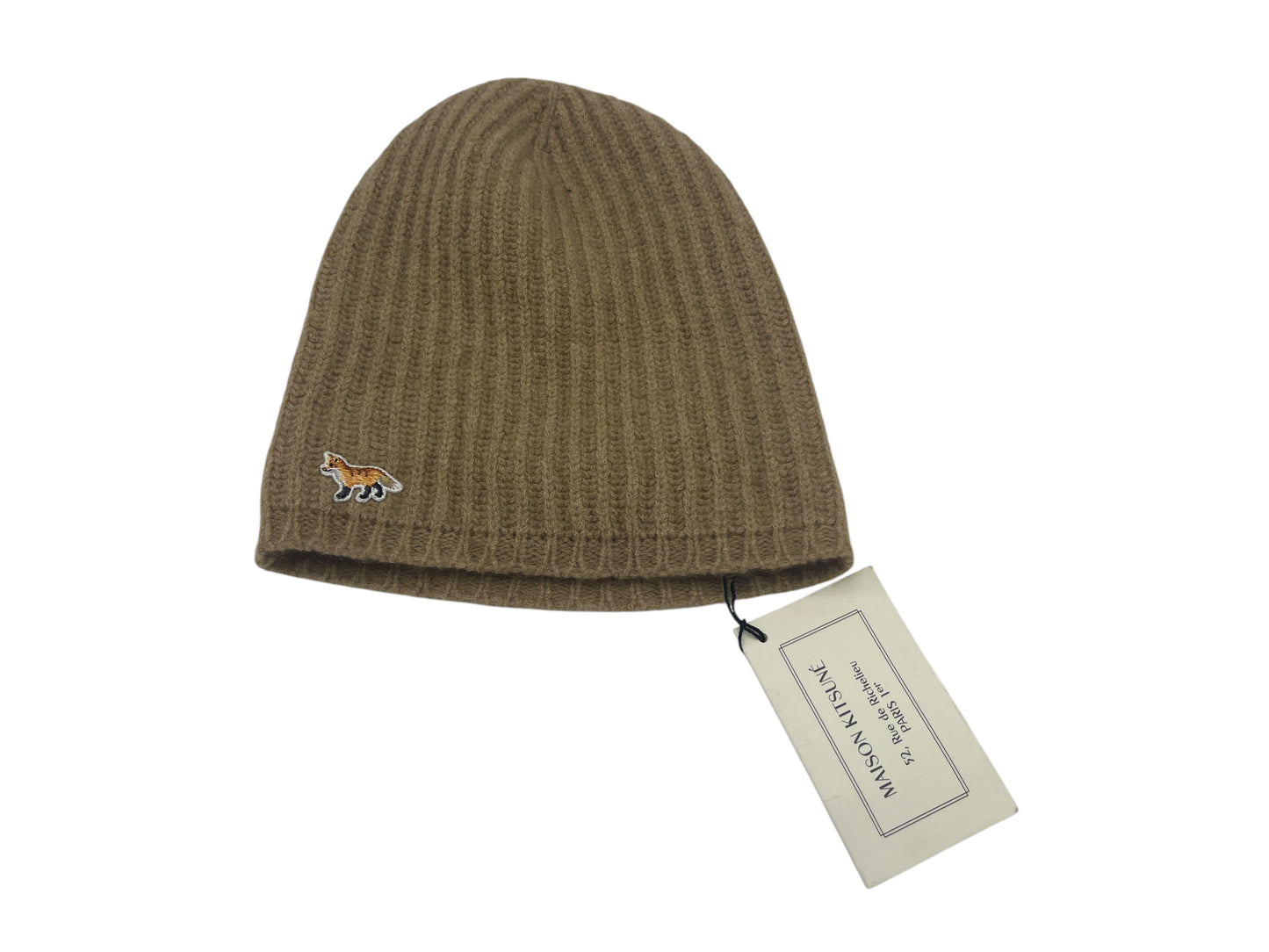 Maison Kitsune Beige Baby Camel Blend Toque