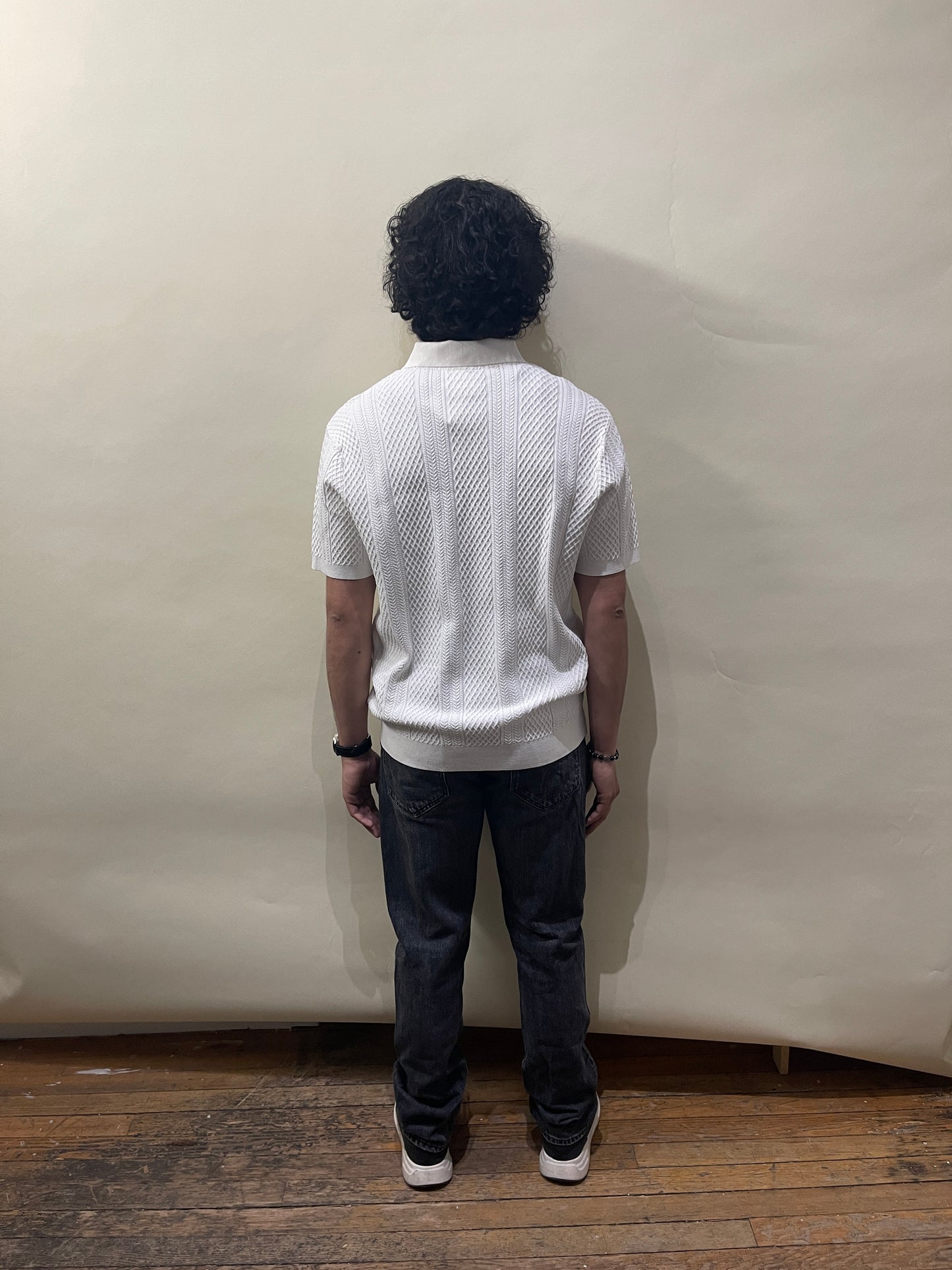 Kith For Wilson White Essex SS Sweater Polo Shirt Medium - M