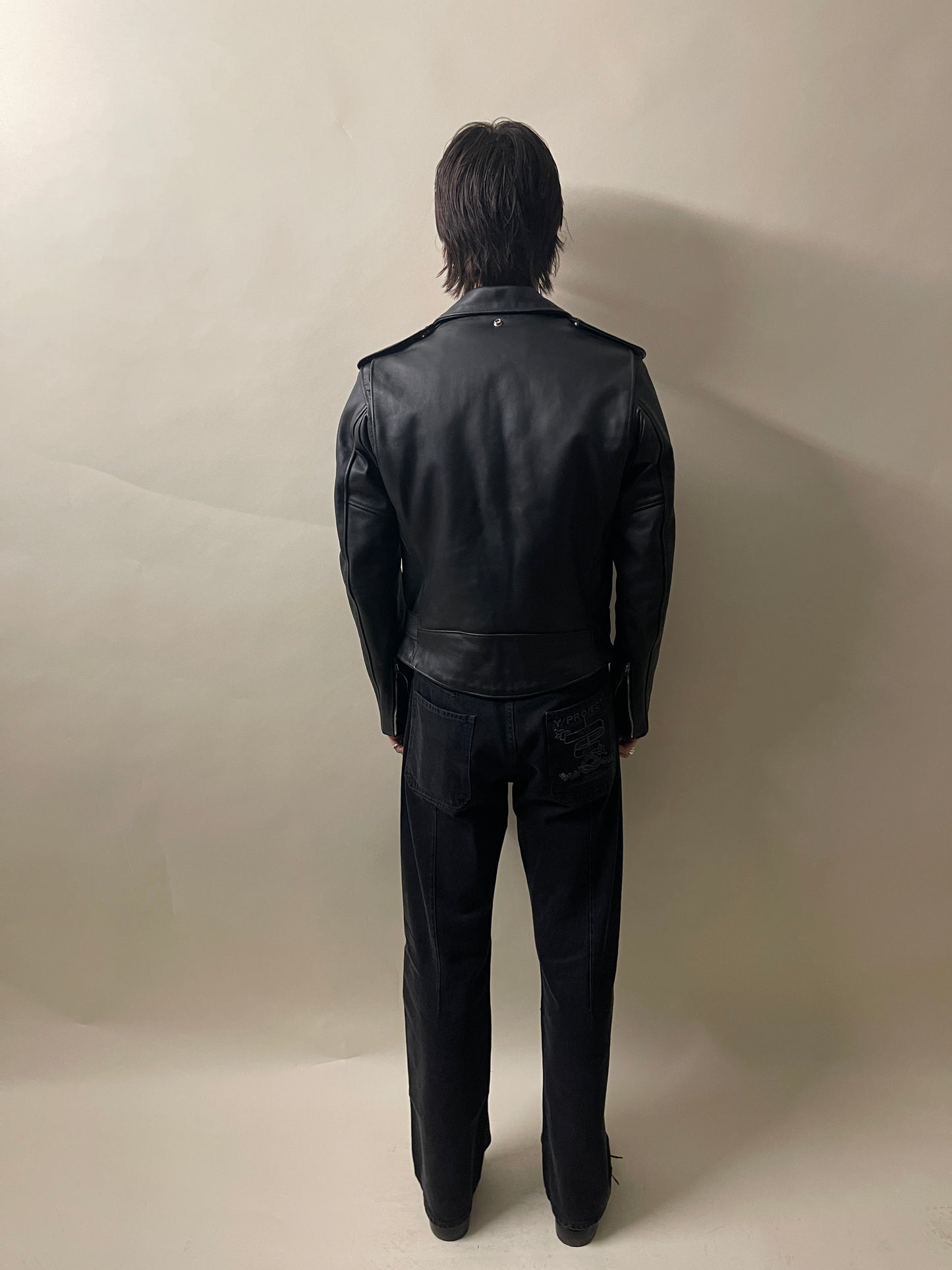 Schott NYC Black Heavy Cowhide Perfecto Jacket 40