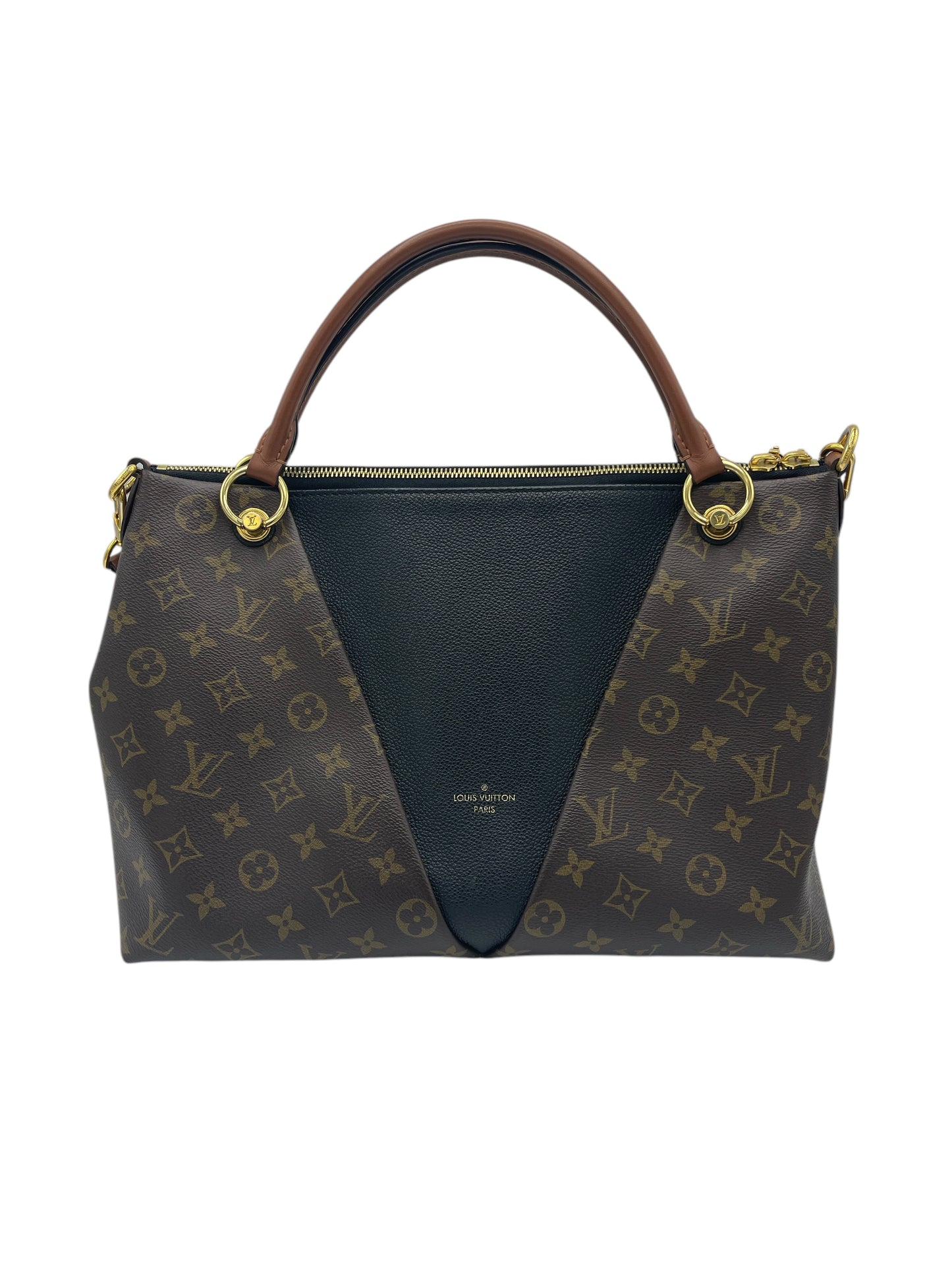 Louis Vuitton Black & Brown Monogram V Tote MM