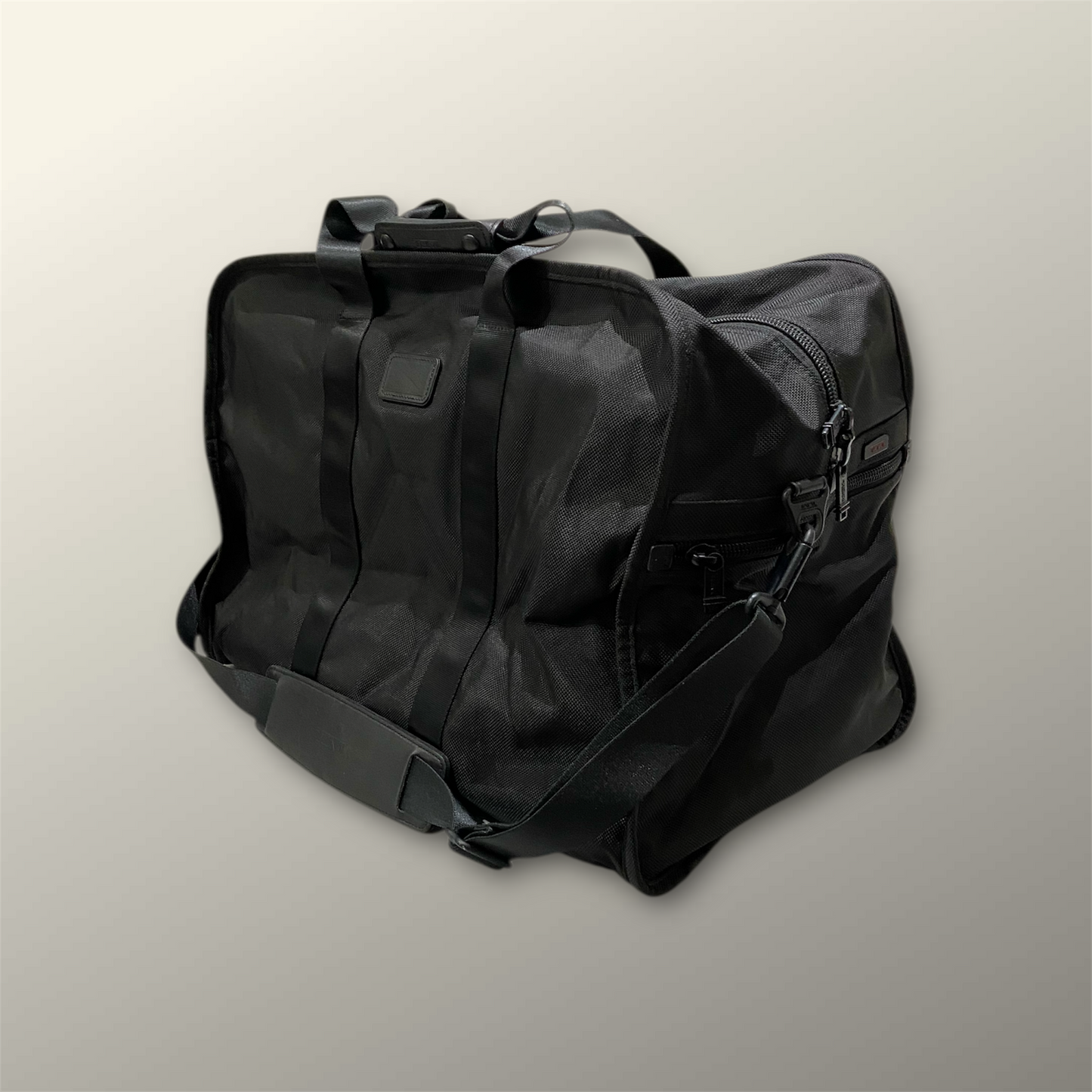 Tumi Black Ballistic Nylon Large Weekender Bag
