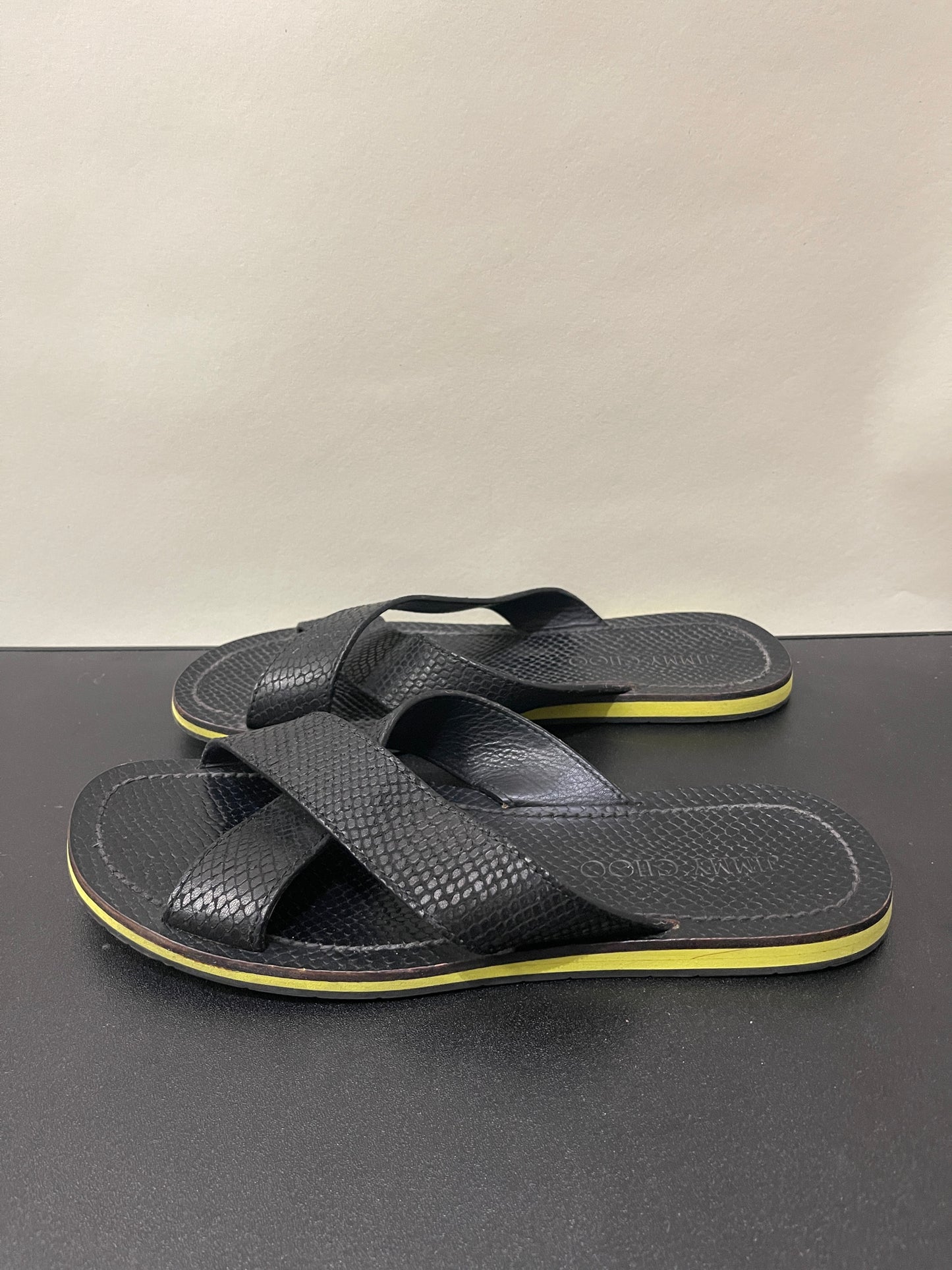 Jimmy Choo Black & Yellow Sandal