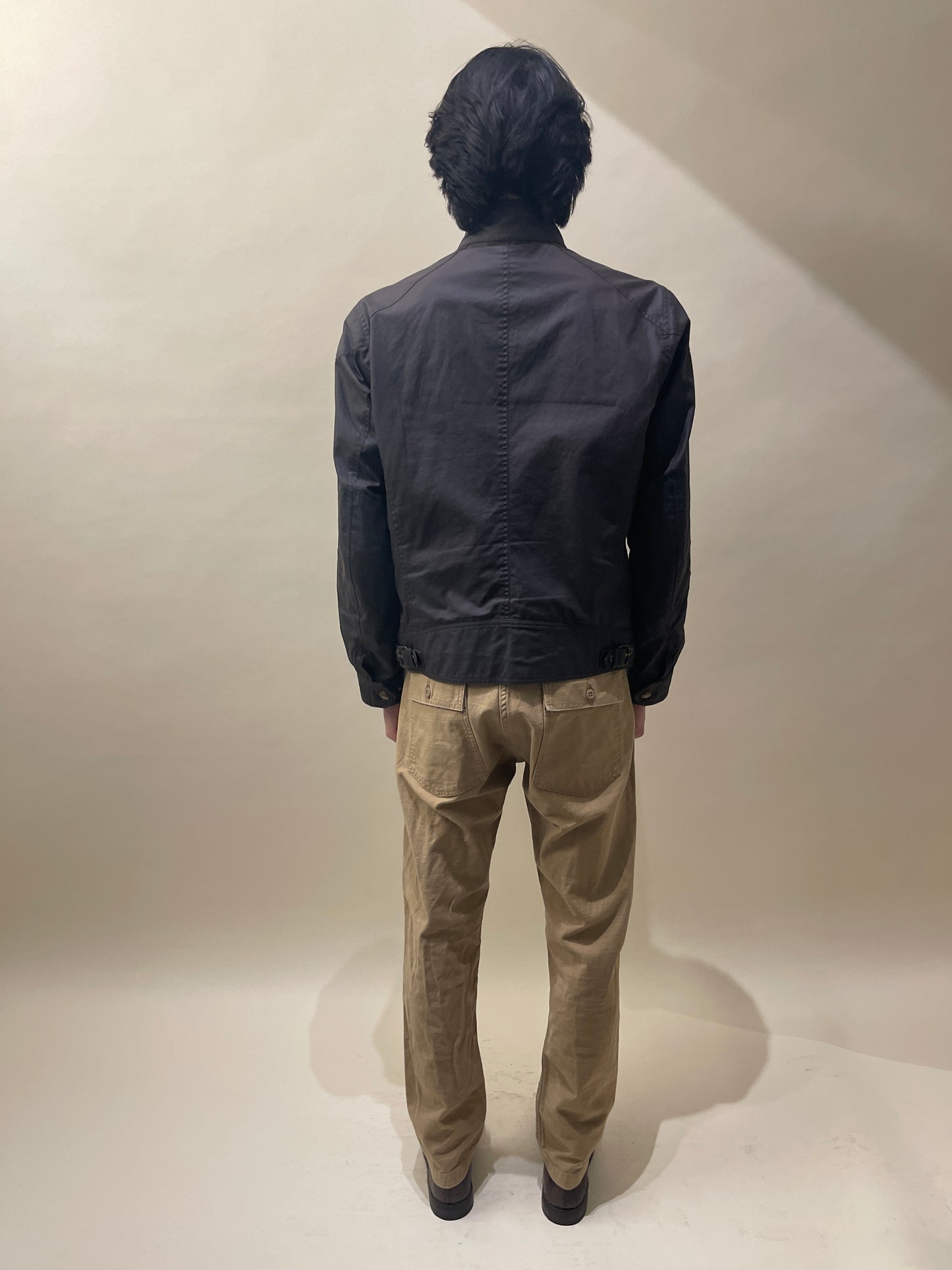 Belstaff Dark Brown Waxed Cotton Racemaster Jacket 40