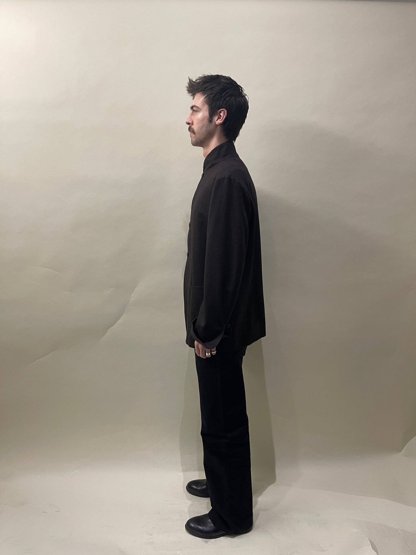 Zegna Dark Brown Oasi Cashmere Chore Jacket 42