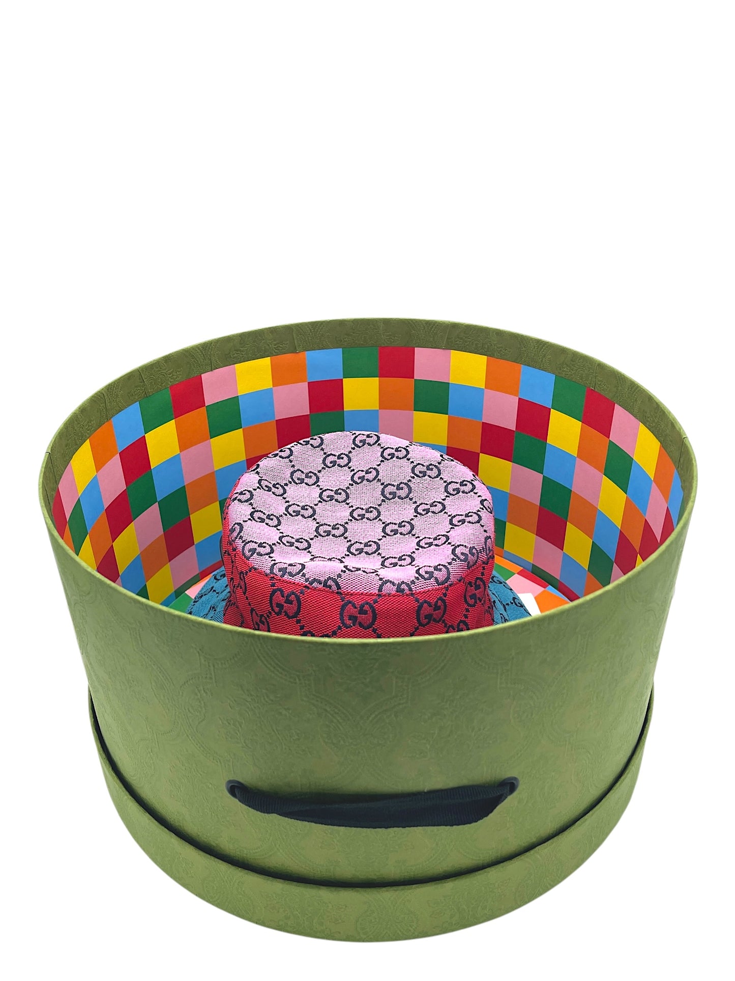 Gucci Multicolour Reversible Monogram Heavy Cotton Bucket Hat