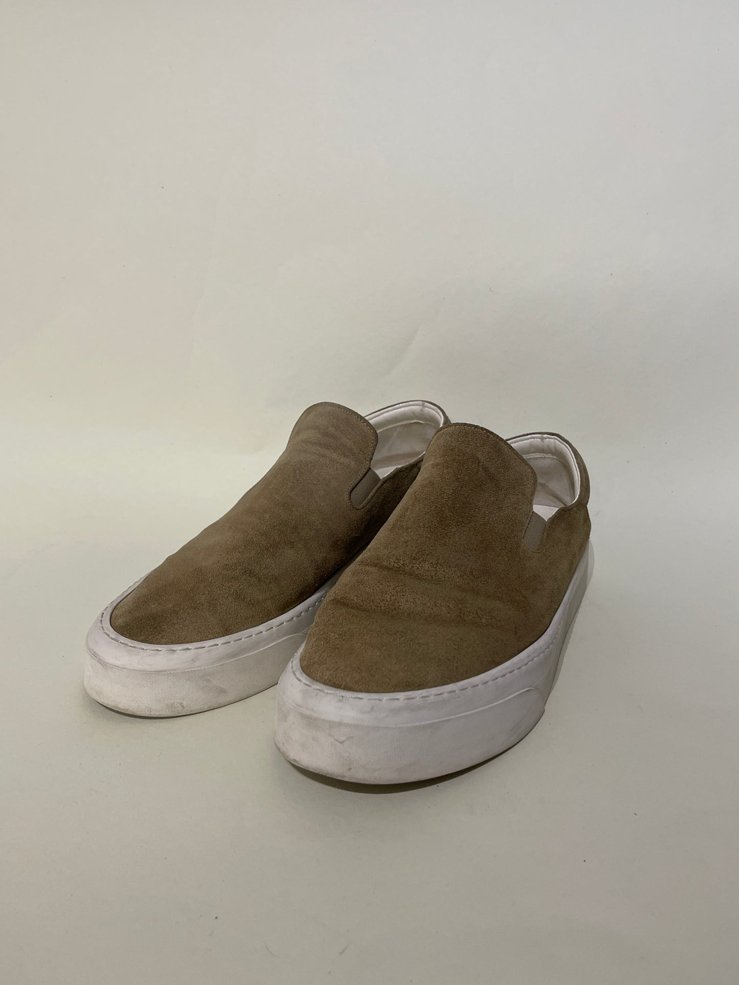 The Row Dark Tan Suede Slip On Sneakers 8.5 M / 10 W