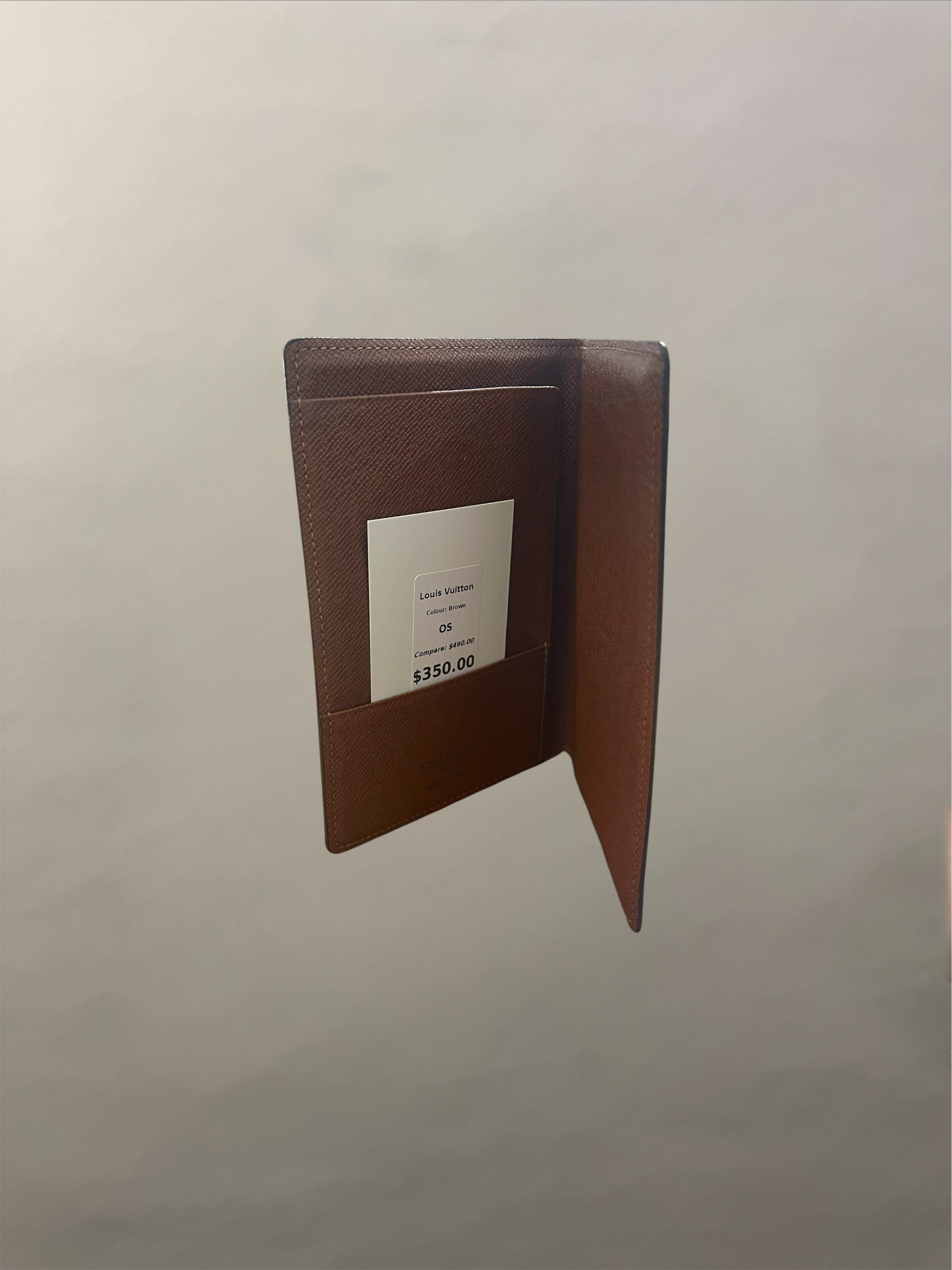 Louis Vuitton Brown Coated Canvas Monogram Passport Holder