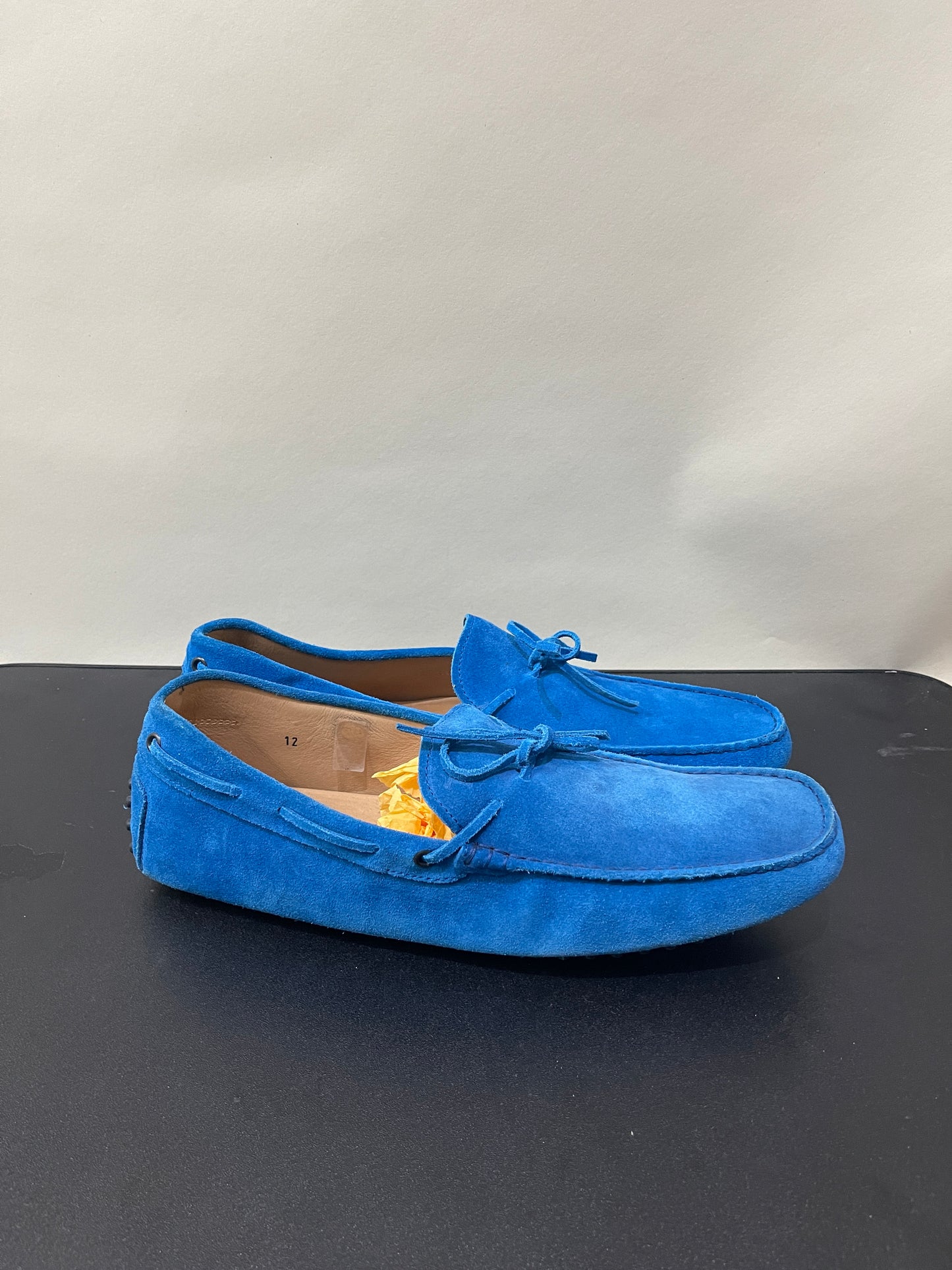 Tod's Cobalt Blue Suede Driving Loafers 12 M / 13.5 W