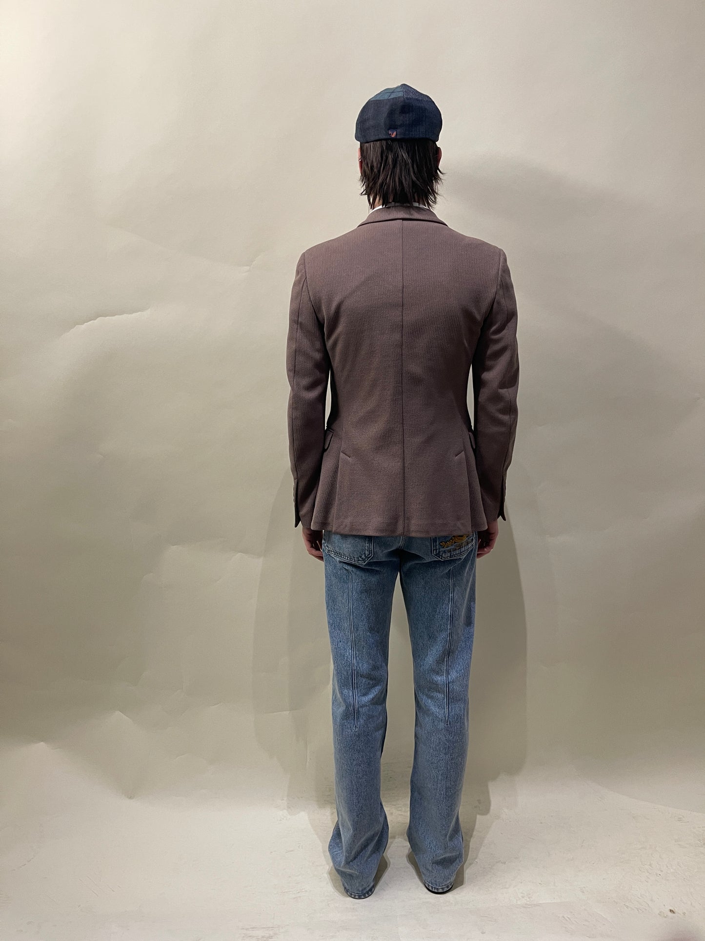 Gucci Taupe Knit Cotton Unlined Sport Coat 36R