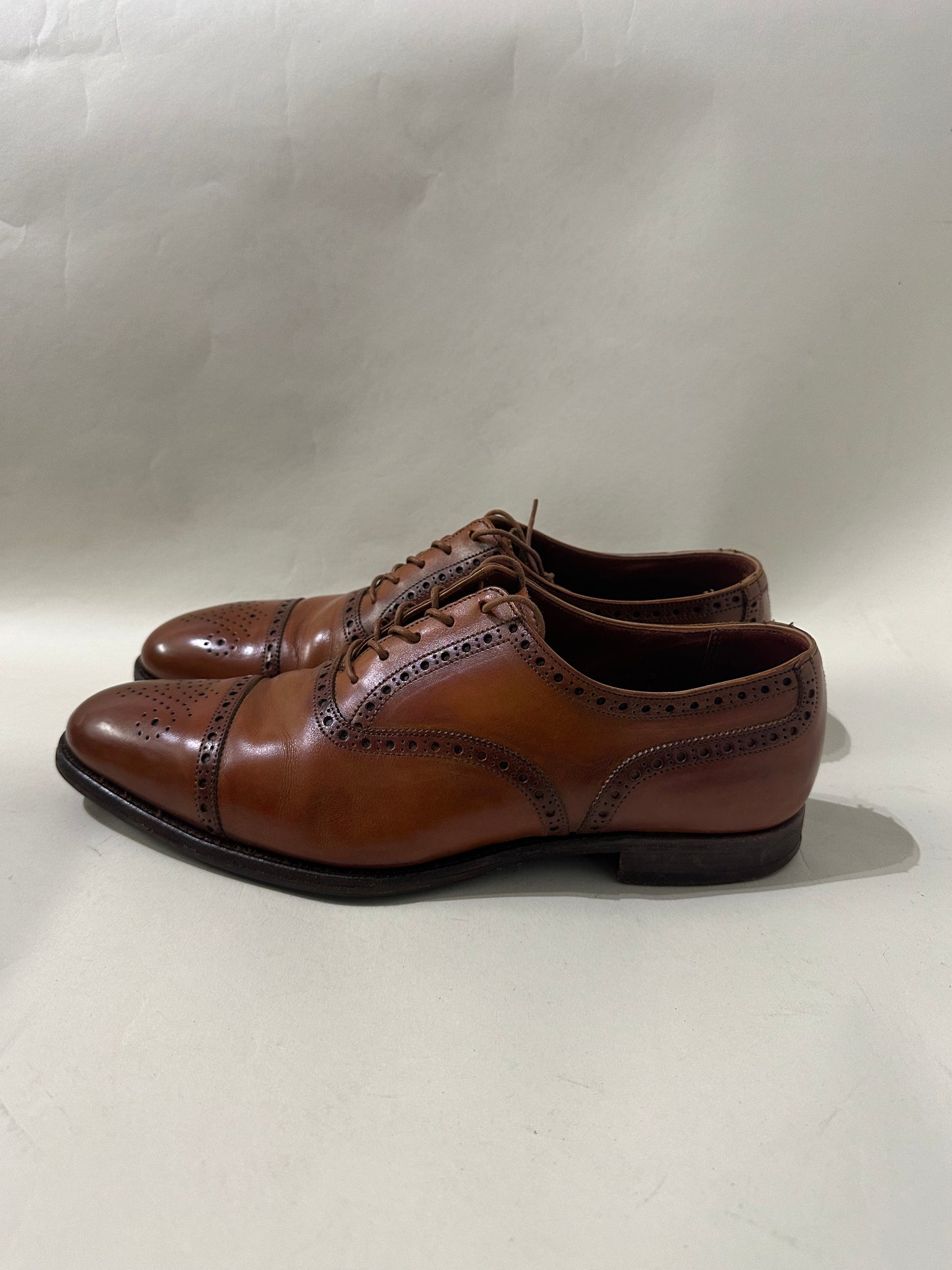 Crockett & Jones Dark Brown Leather Savile Monk Strap Shoes 9.5 M / 11 W