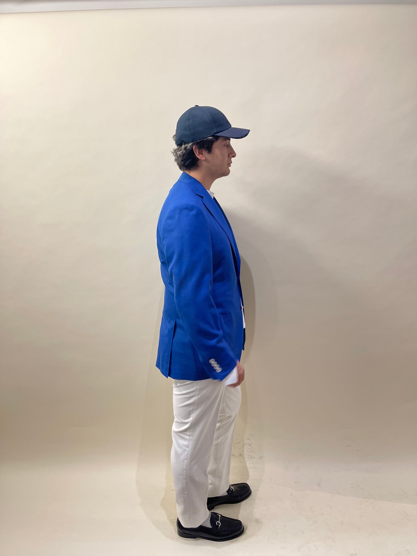Canali Royal Blue Hopsack Wool Unlined Sport Coat 44L