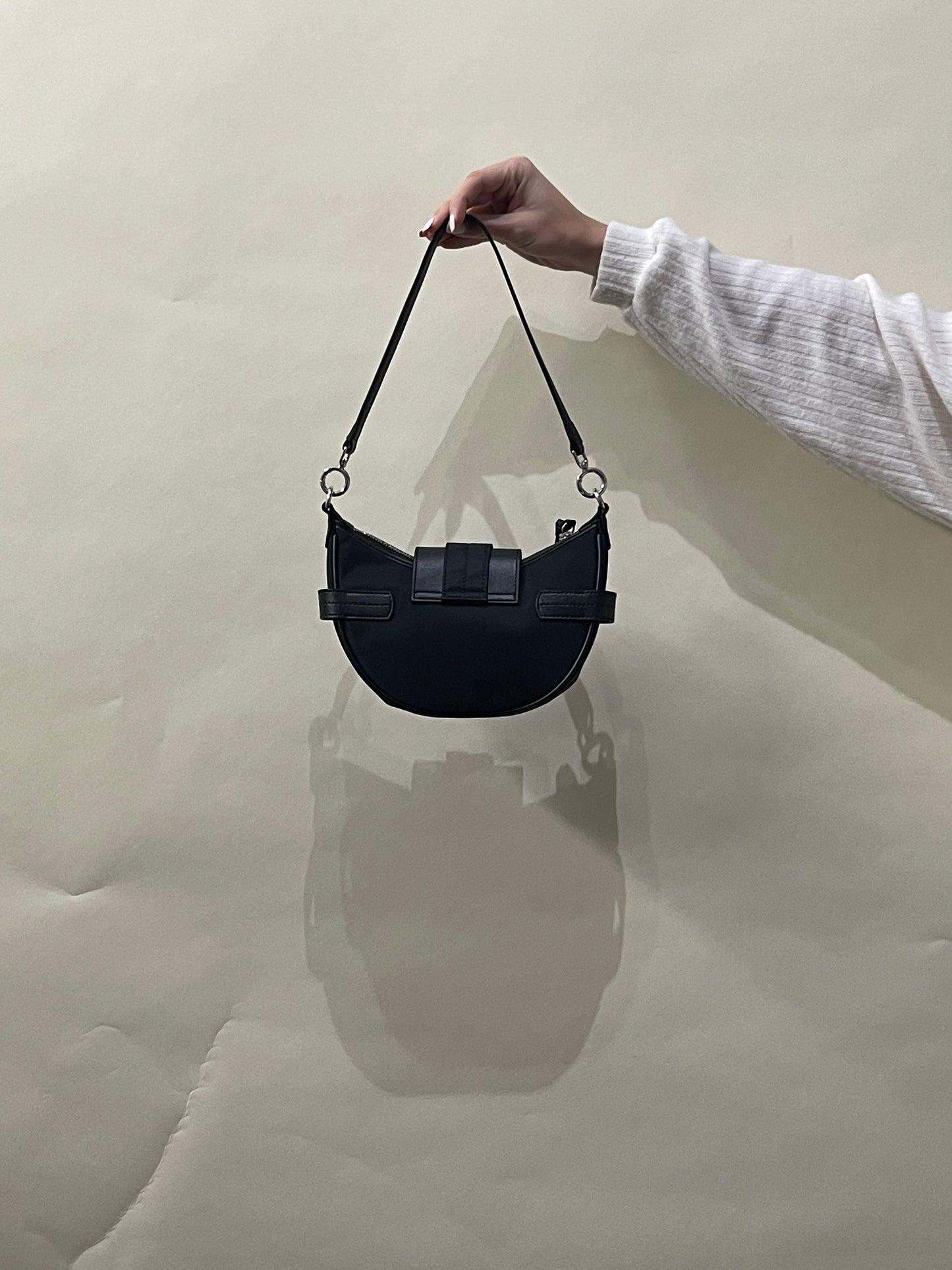 Ganni Black Nylon Bucky Small Crossybody Bag