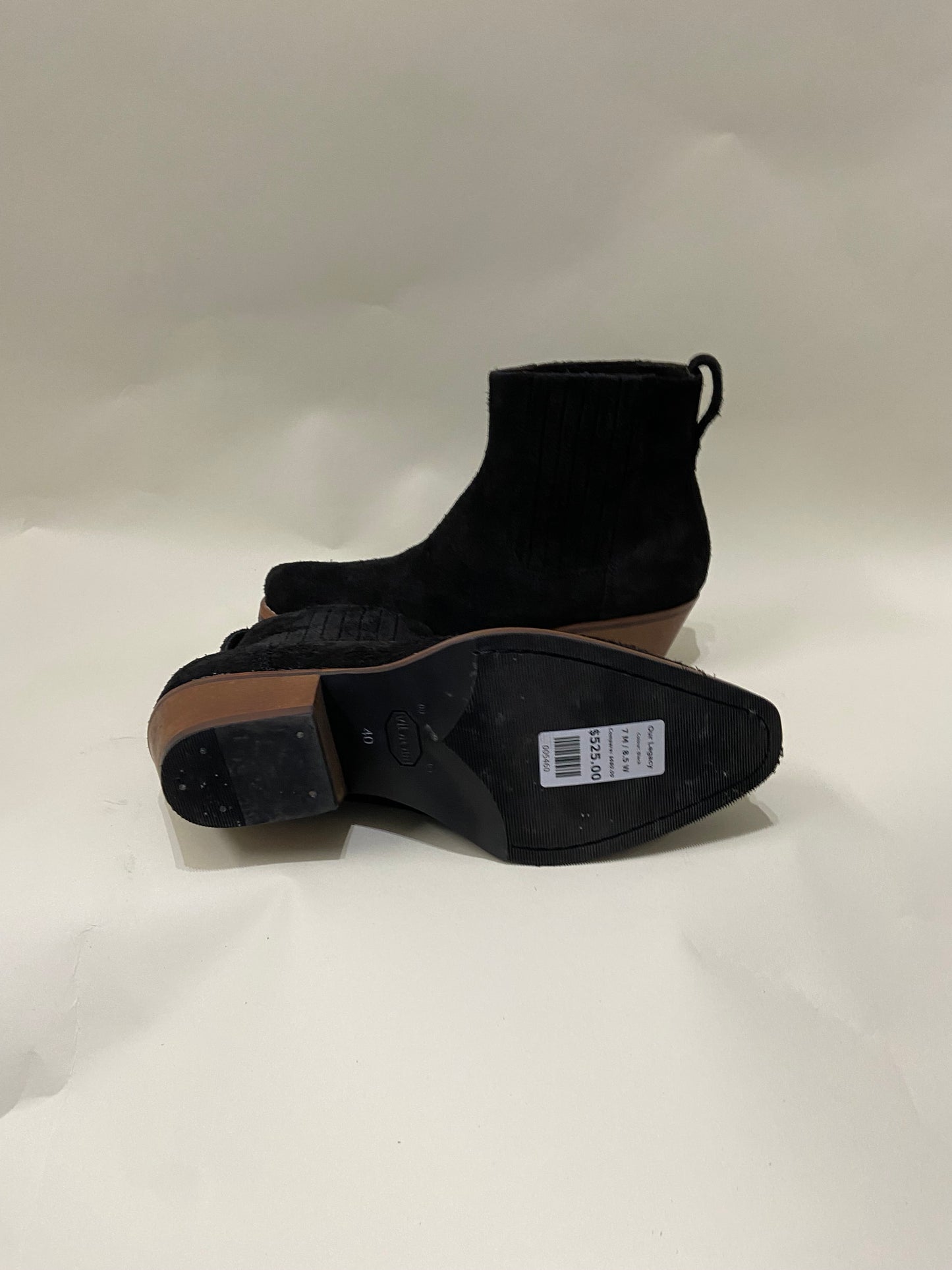 Our Lgeacy Black Hairy Suede Cuban Boots 7 M / 8.5 W