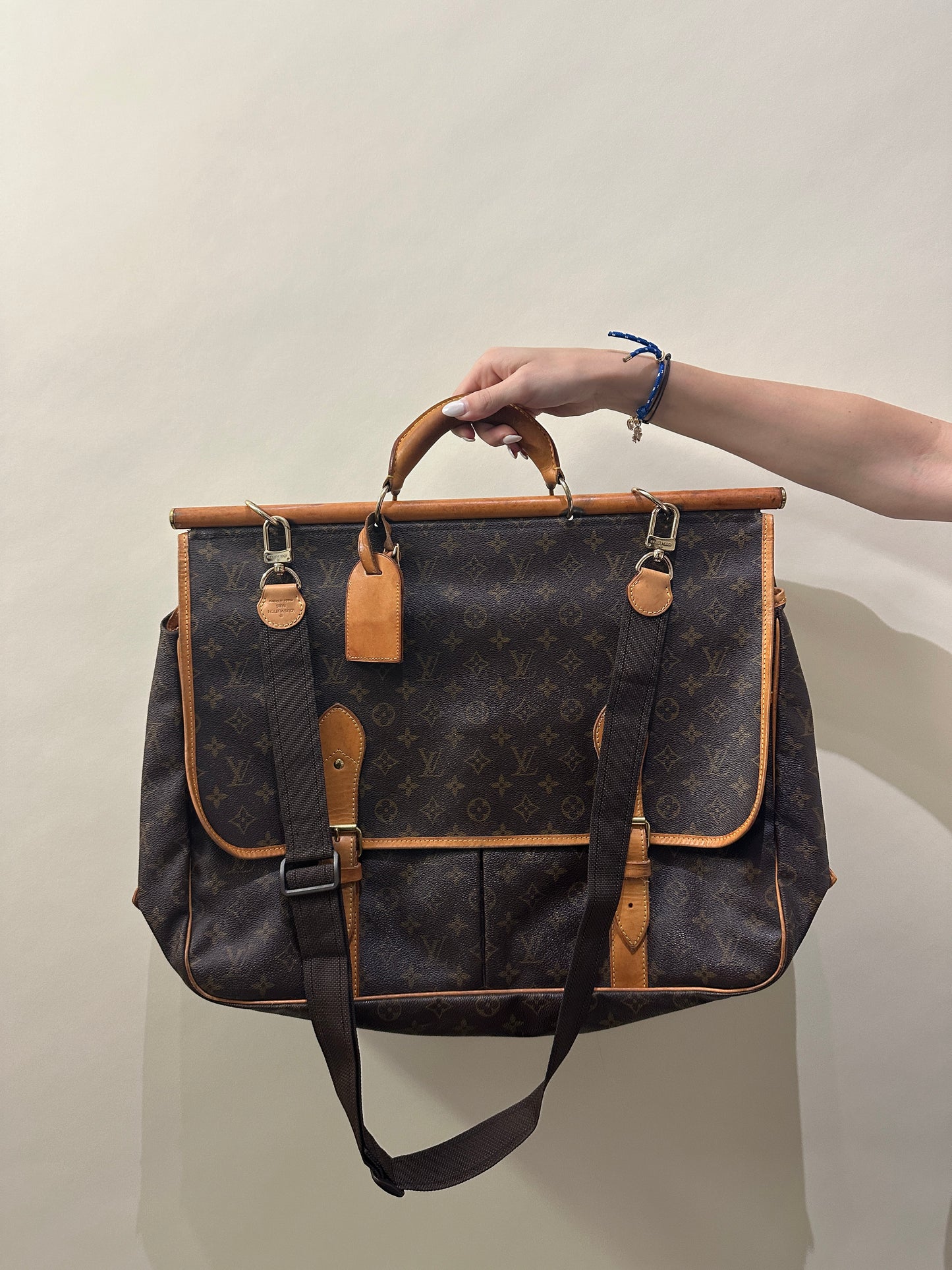 Louis Vuitton Brown Monogram Sac Chasse Hunting Bag