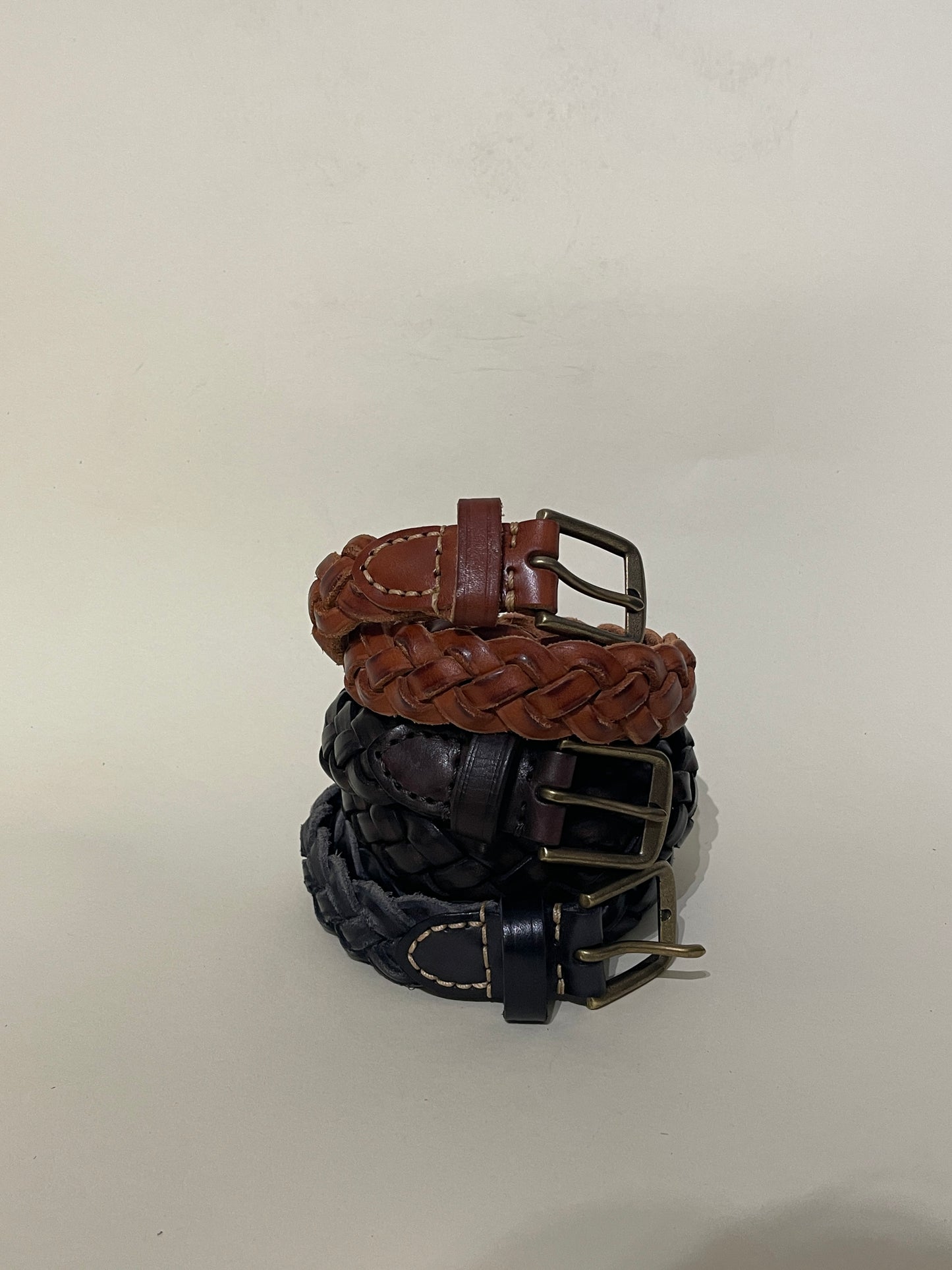 Handwoven Vegetable Tanned Cowhide Casual Belt