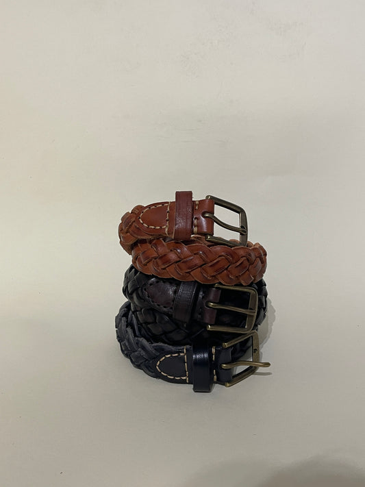 Handwoven Vegetable Tanned Cowhide Casual Belt