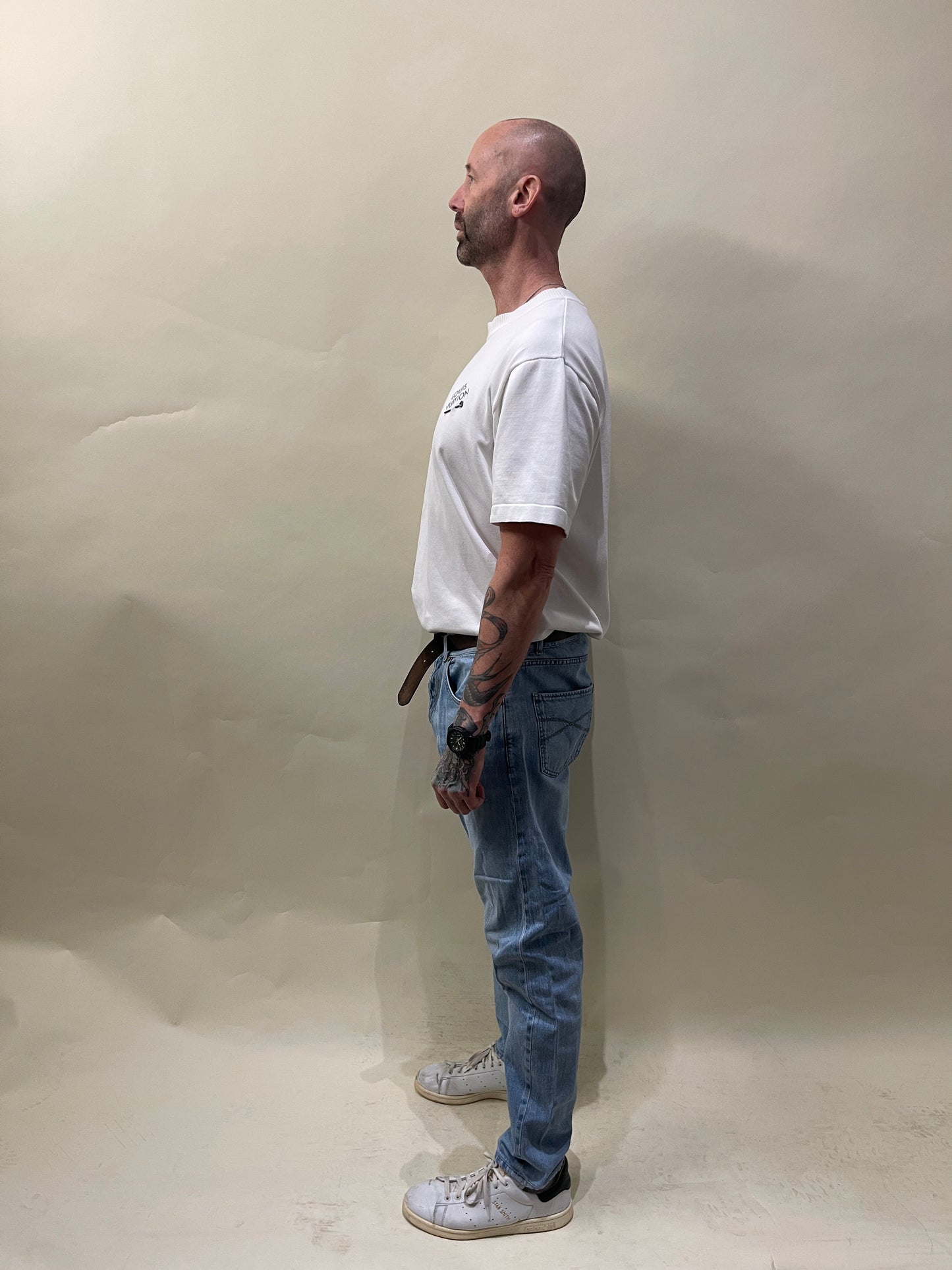 Louis Vuitton White Cotton Knit Signature T-Shirt XXL