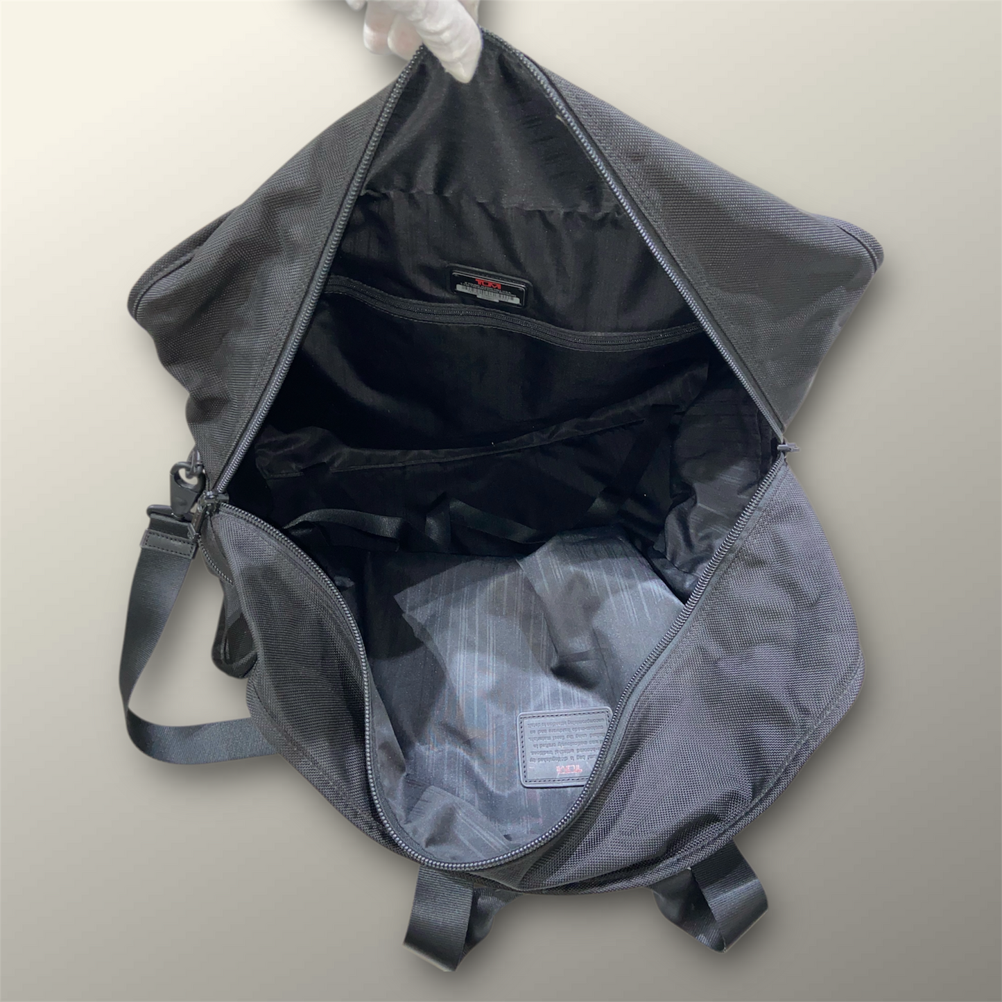 Tumi Black Ballistic Nylon Large Weekender Bag