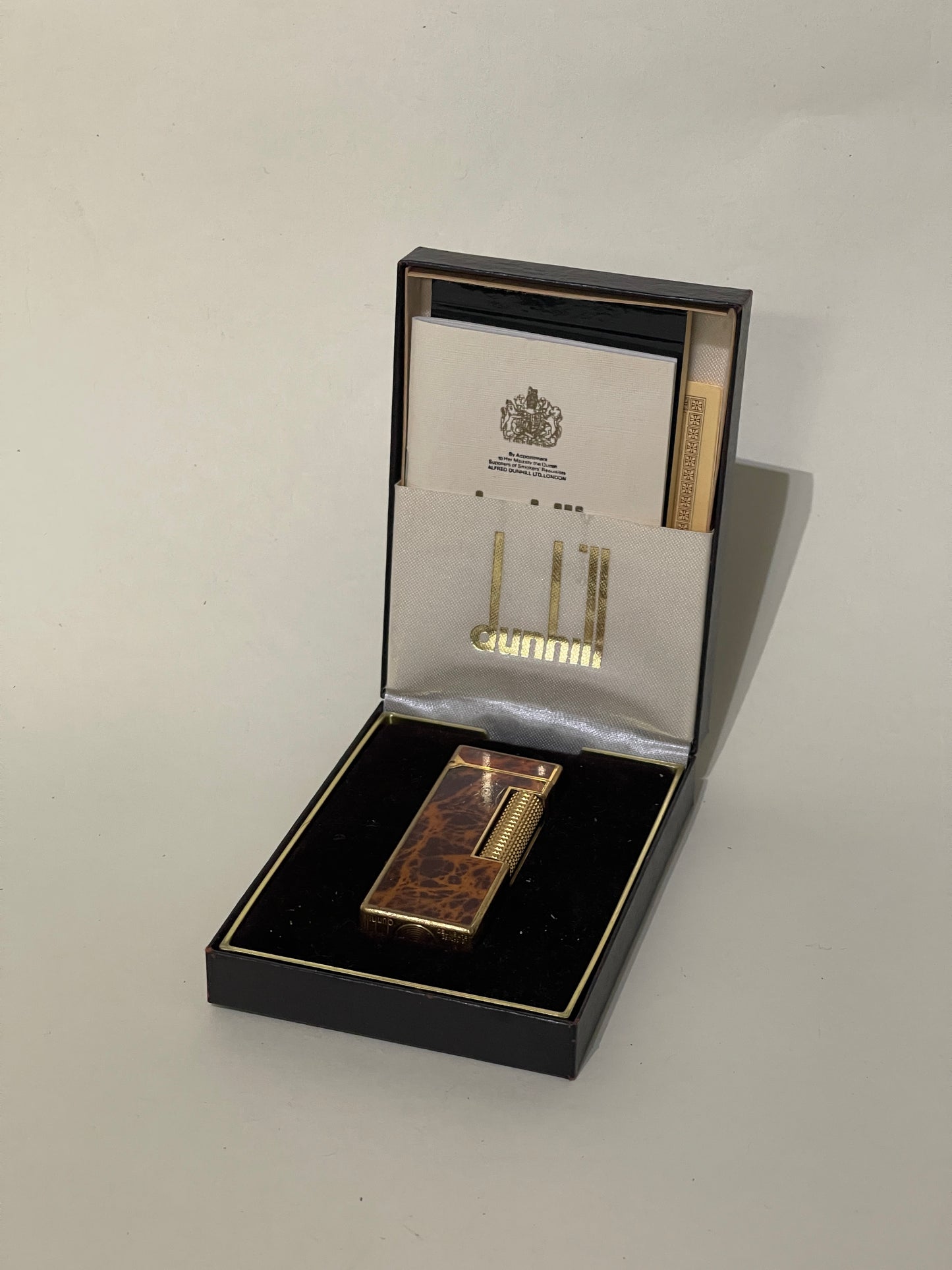 Dunhill Brown Marble Lacquer Rollagas Lighter